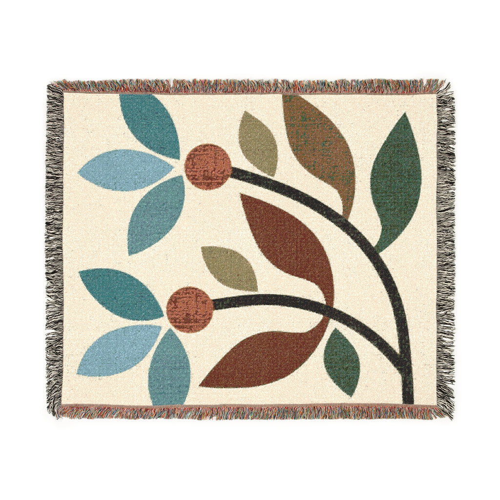 Botanical Woven Blanket