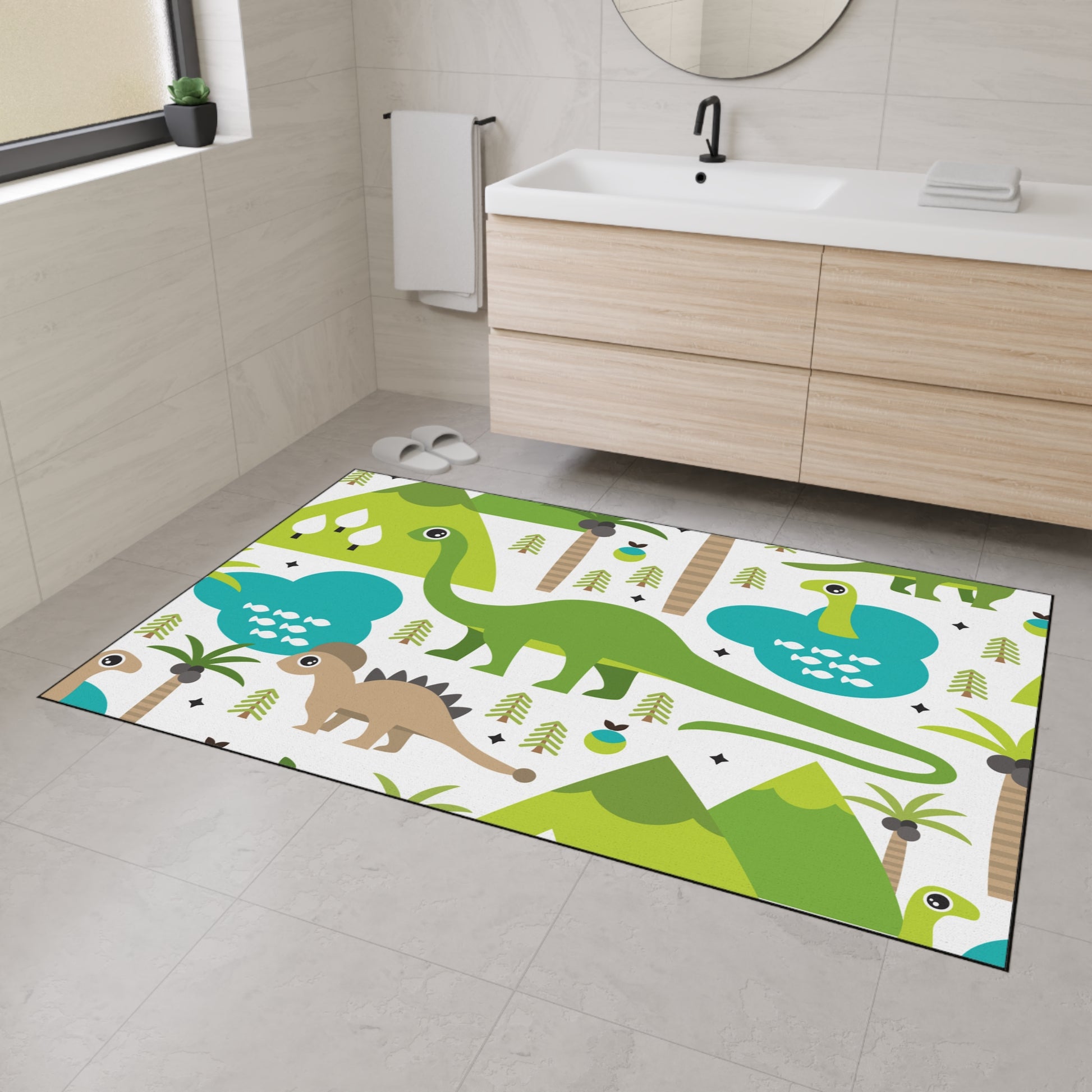 Dinosaur Floor Mat - Playful Home Decor for Kids