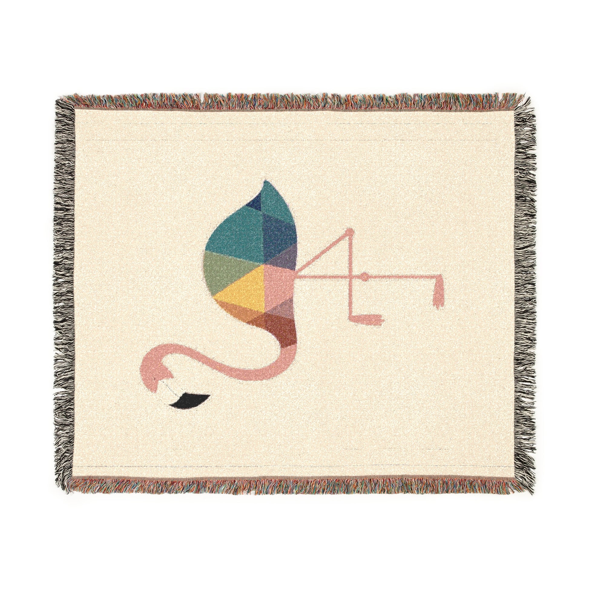 Chic Flamingo Woven Blanket - Cozy Home Décor