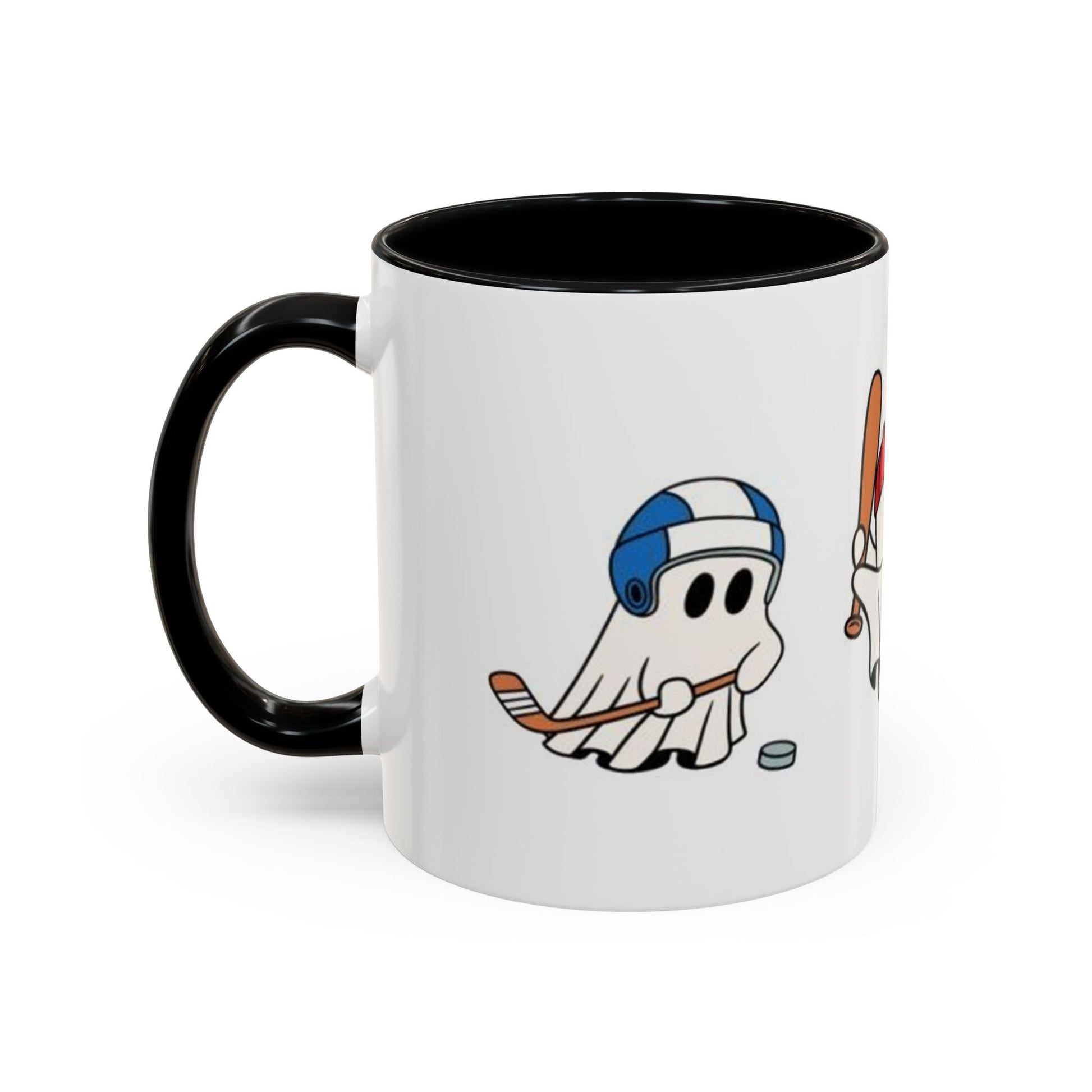 Whimsical Sports Ghost Coffee Mug - Fun Ghost Drawing