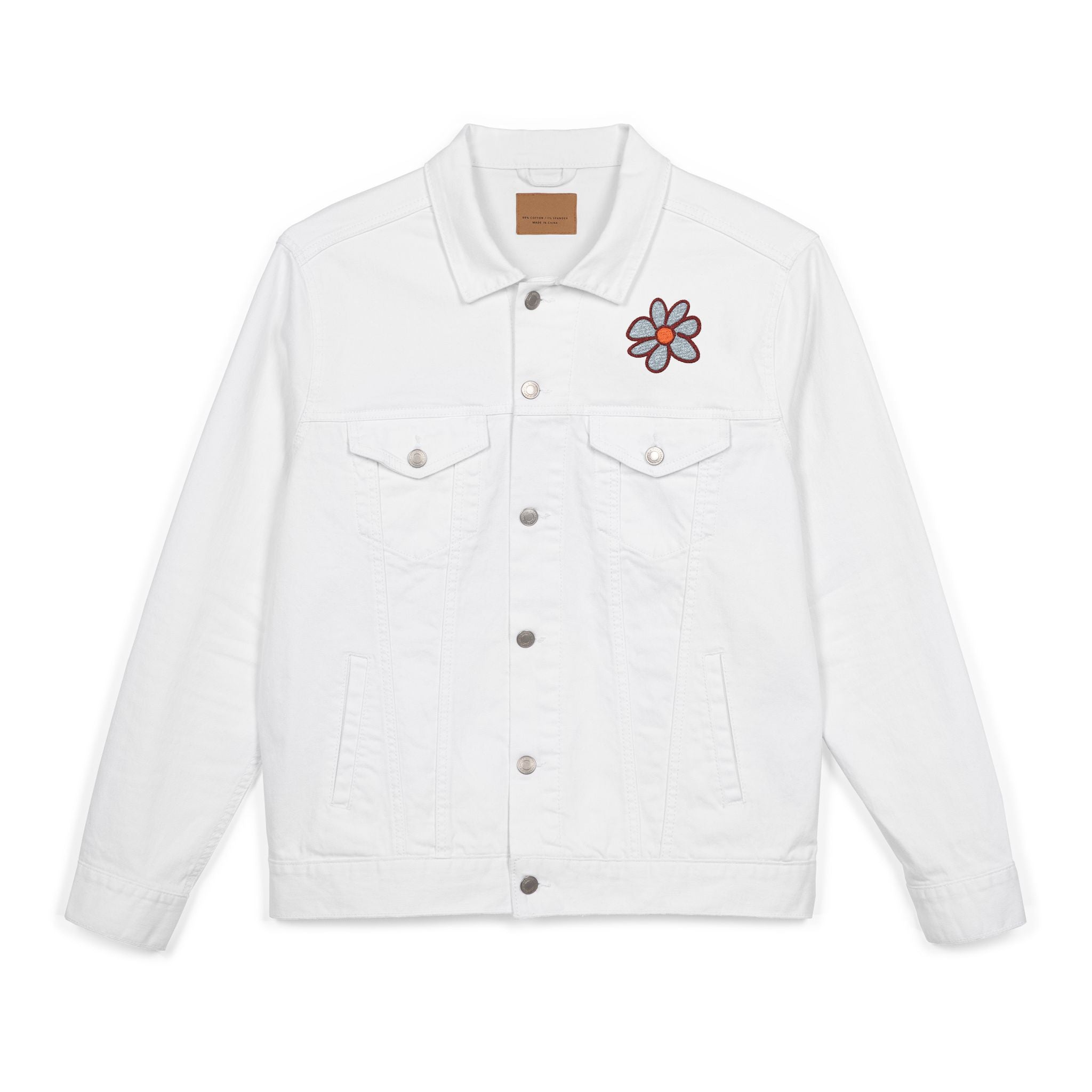 Cute Embroidered Unisex Denim Jacket