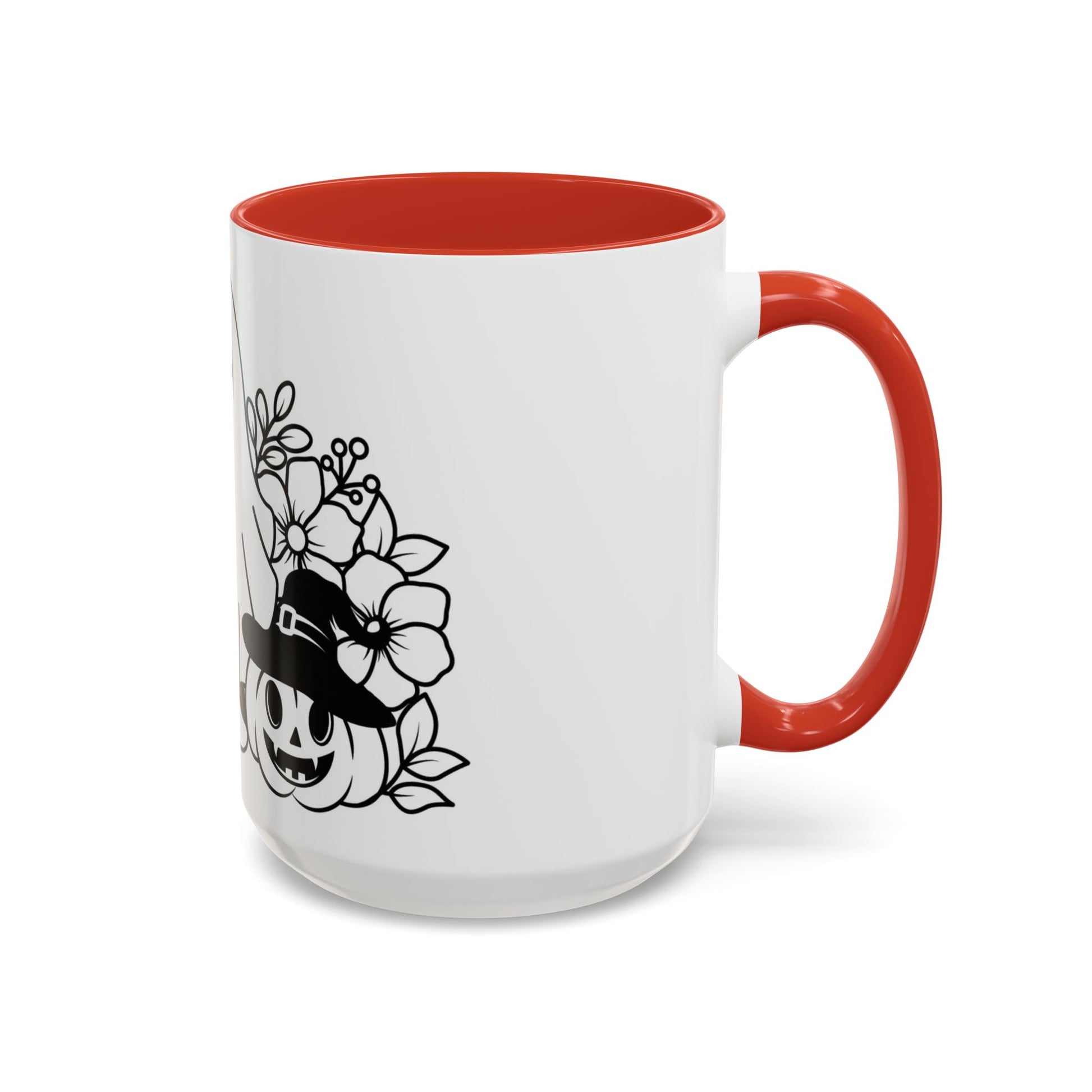 Spooky Halloween Coffee Mug - Ghost and Pumpkin Design