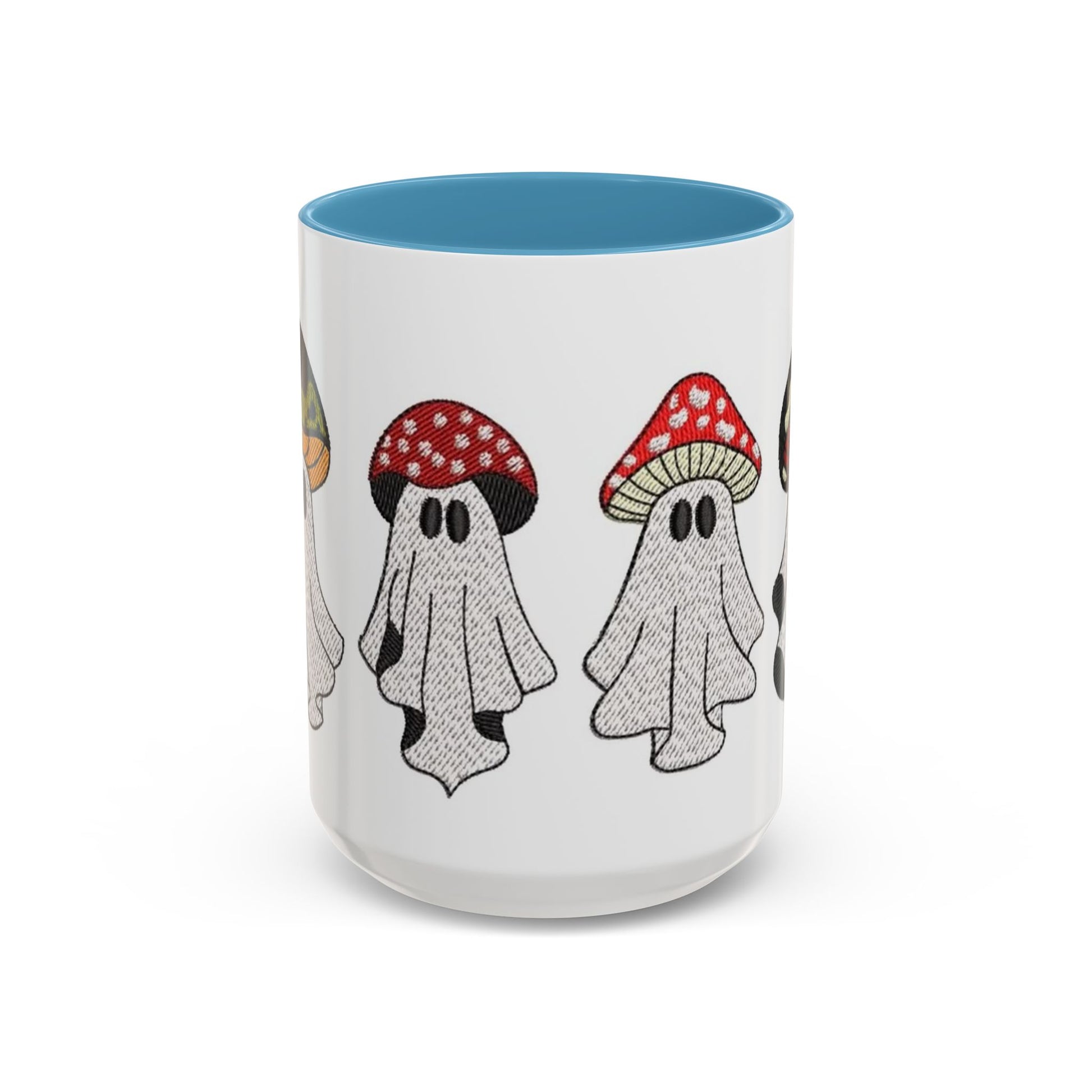 Whimsical Ghost & Mushroom Coffee Mug