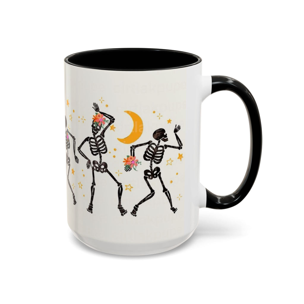 Whimsical Skeleton Dancing Mug - Perfect for Halloween