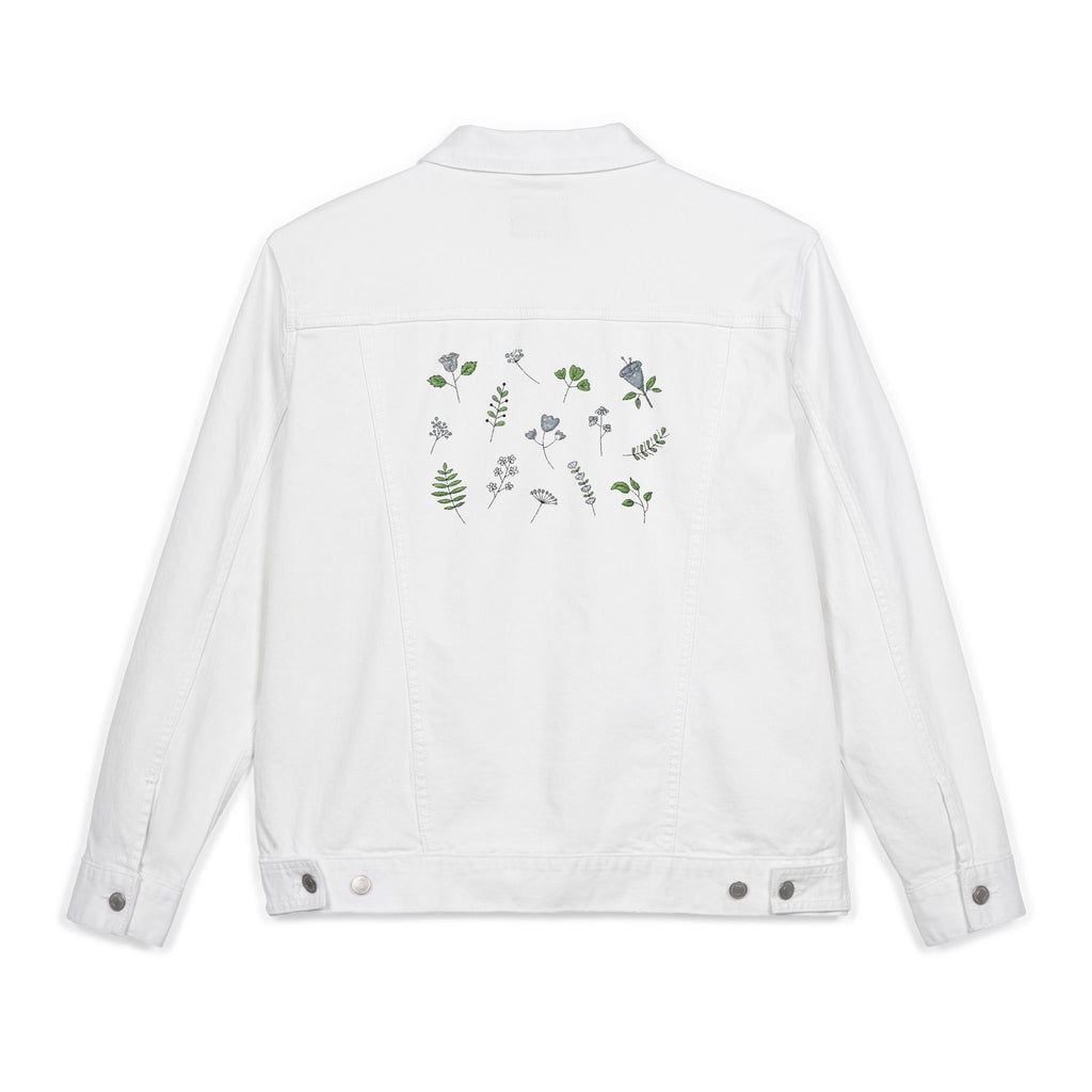 Chic Embroidered unisex Denim Jacket