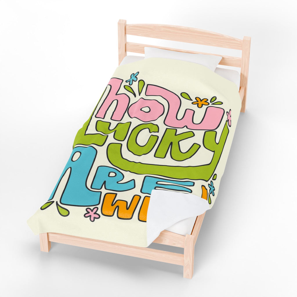 Lucky Charm Velveteen Plush Blanket