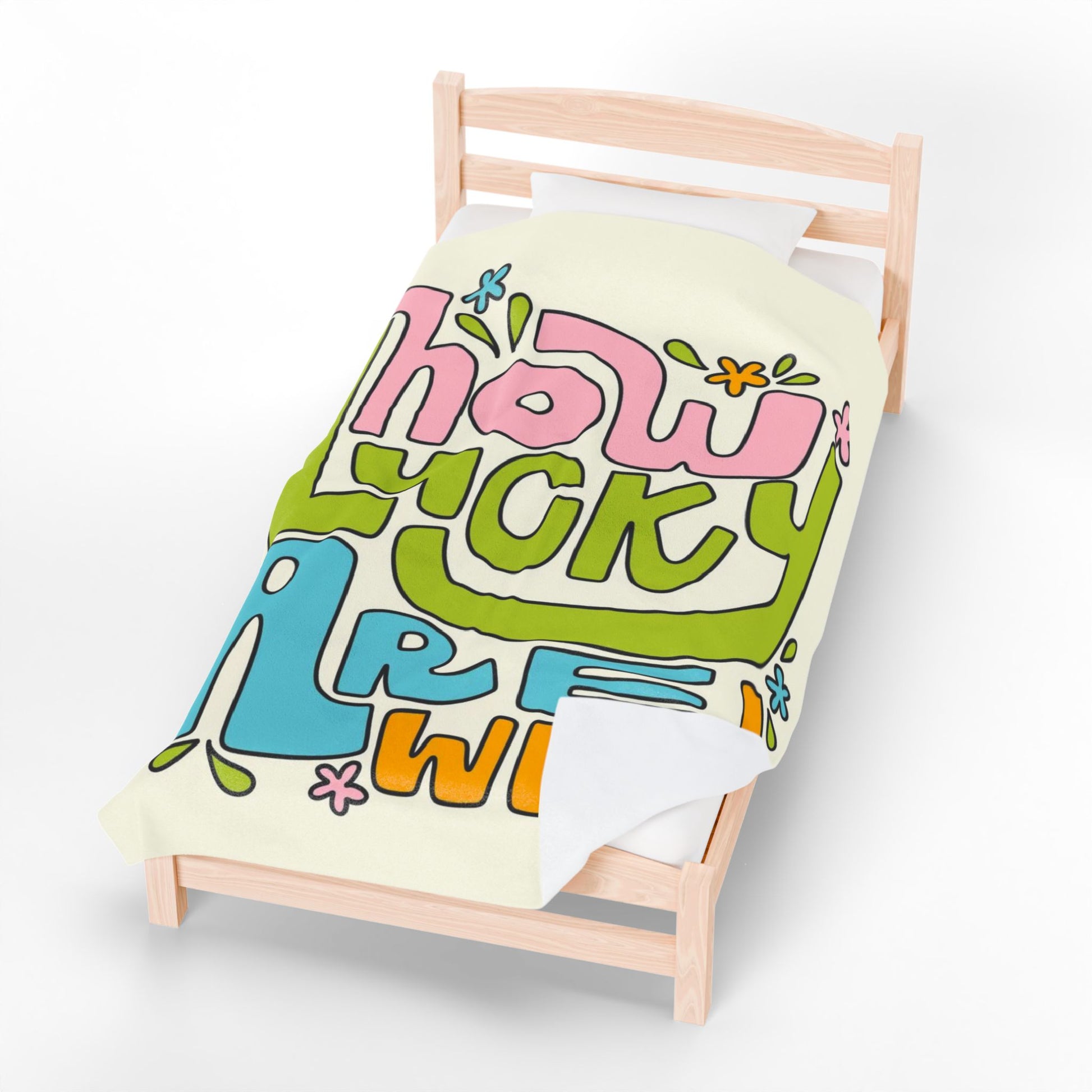 Lucky Charm Velveteen Plush Blanket