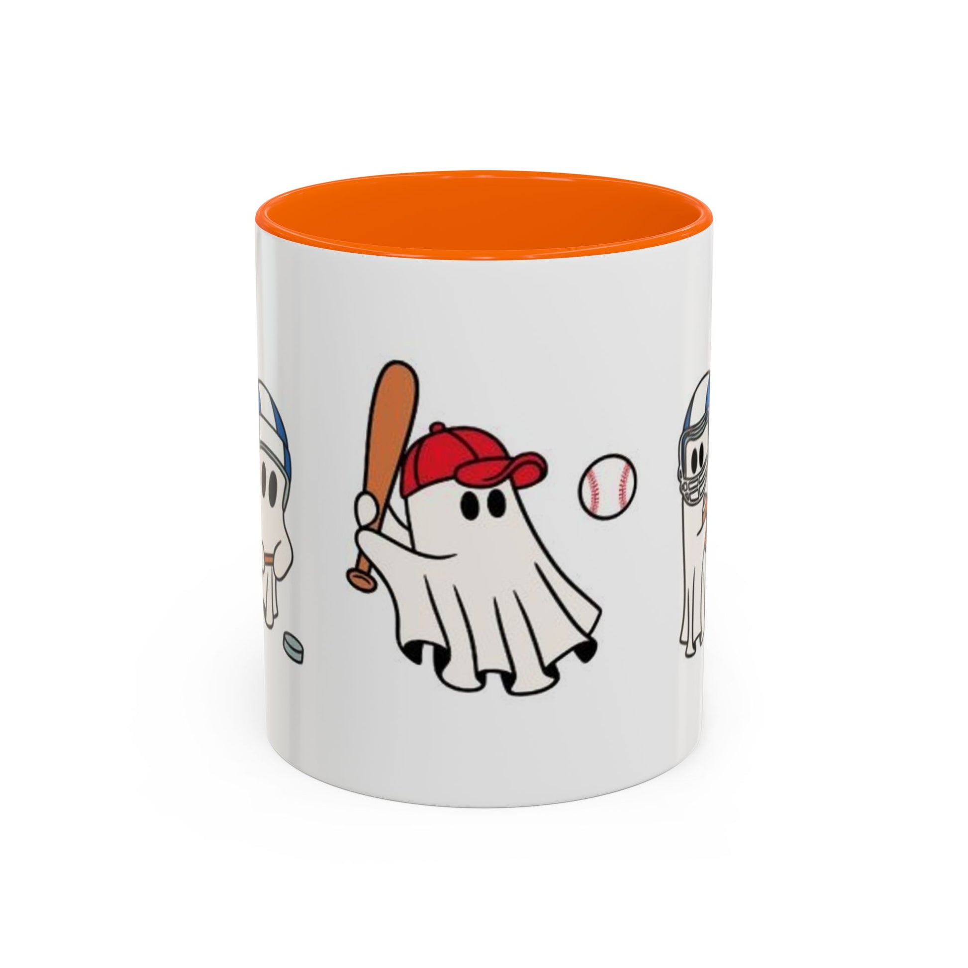 Whimsical Sports Ghost Coffee Mug - Fun Ghost Drawing