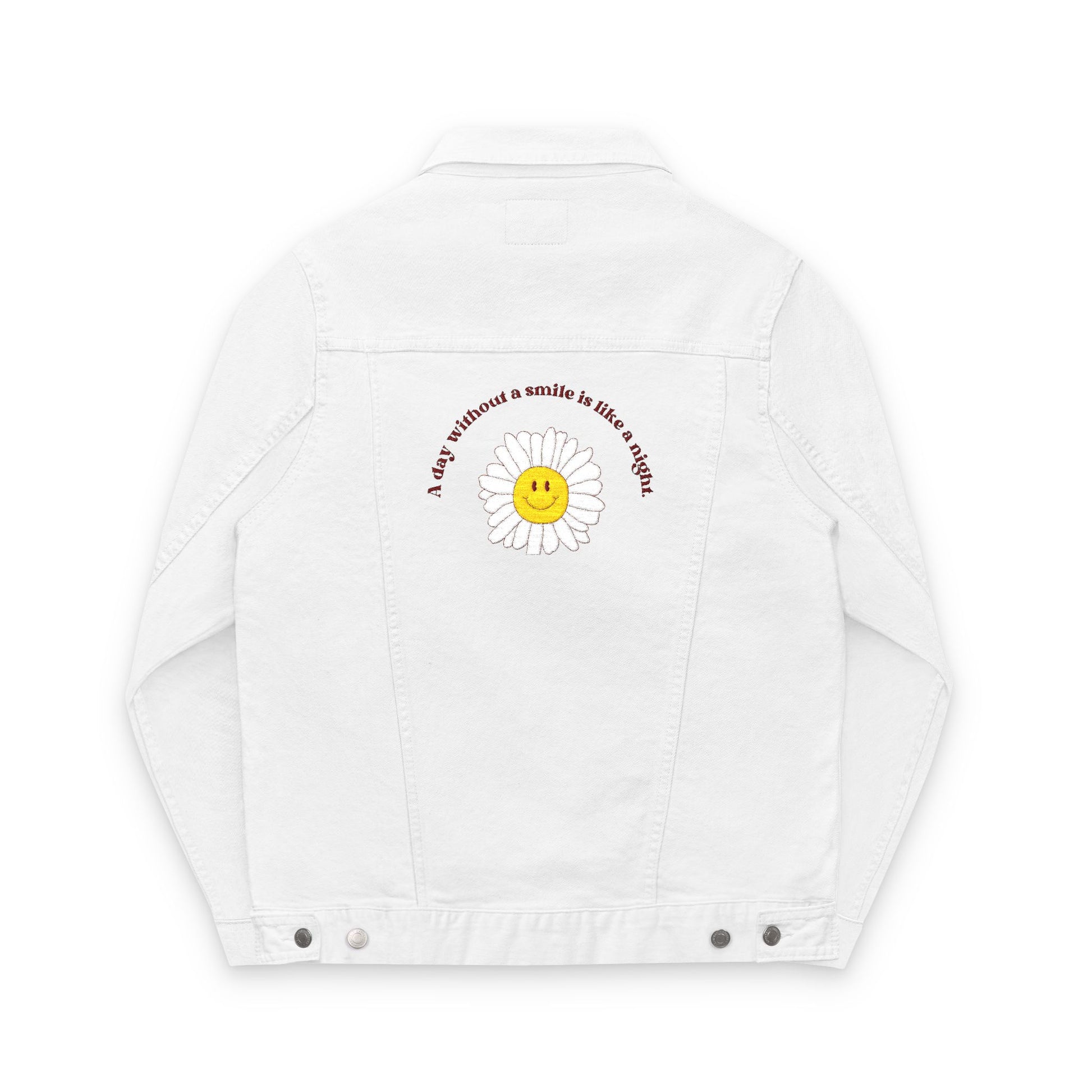 Sunshine Embroidered Unisex Denim Jacket