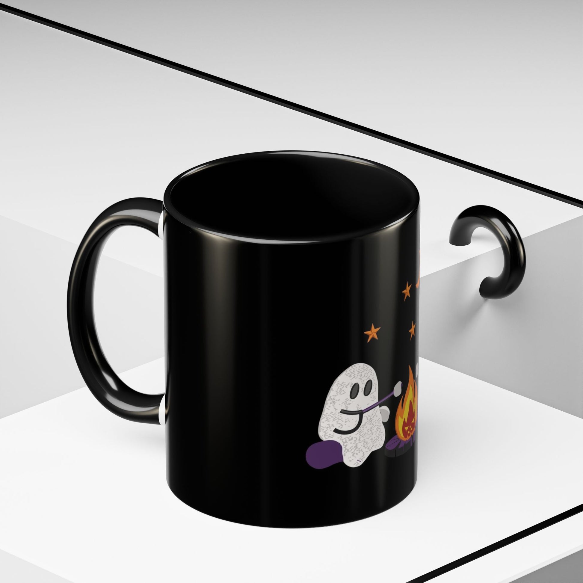 Ghostly Campfire Accent Coffee Mug - Halloween Decor