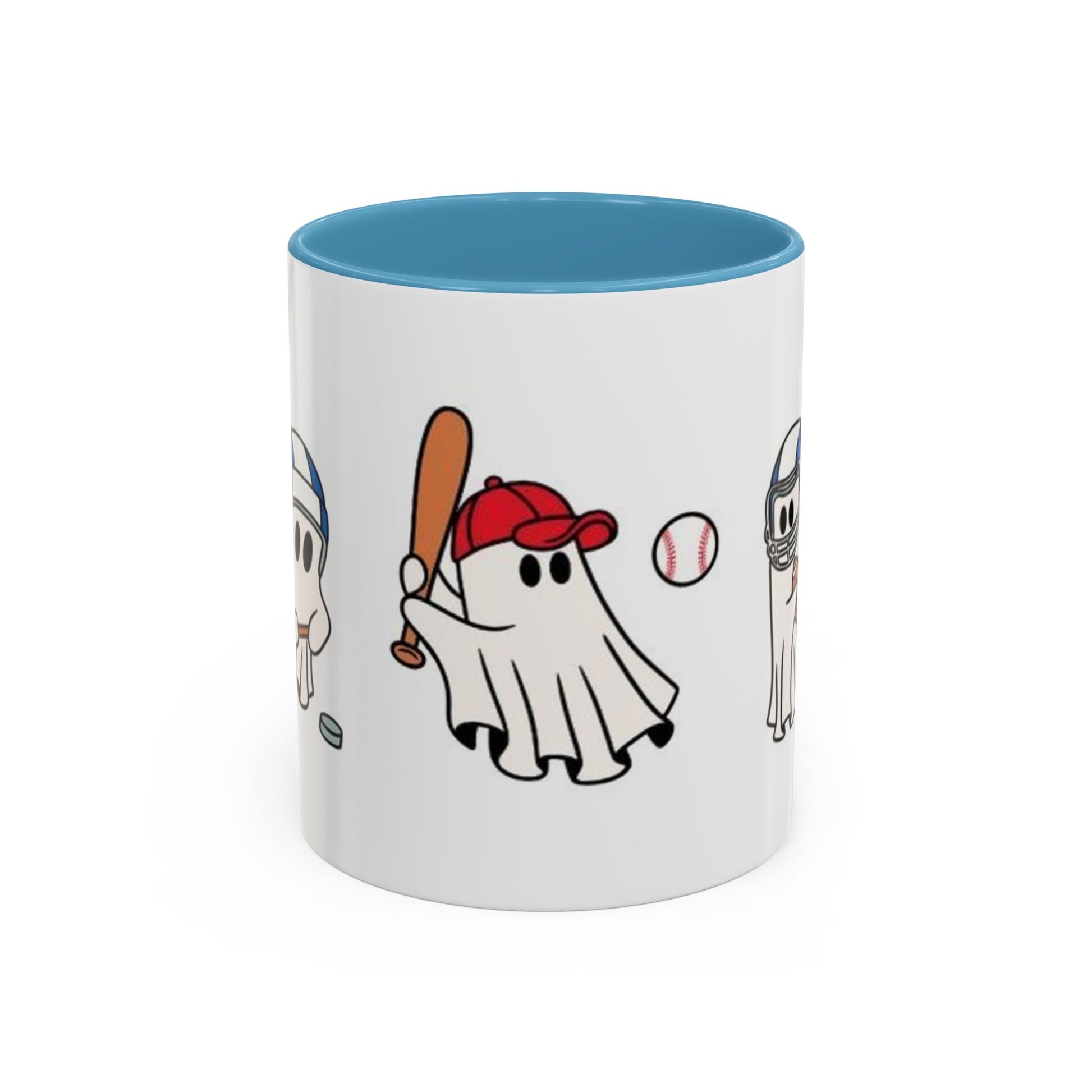 Whimsical Sports Ghost Coffee Mug - Fun Ghost Drawing