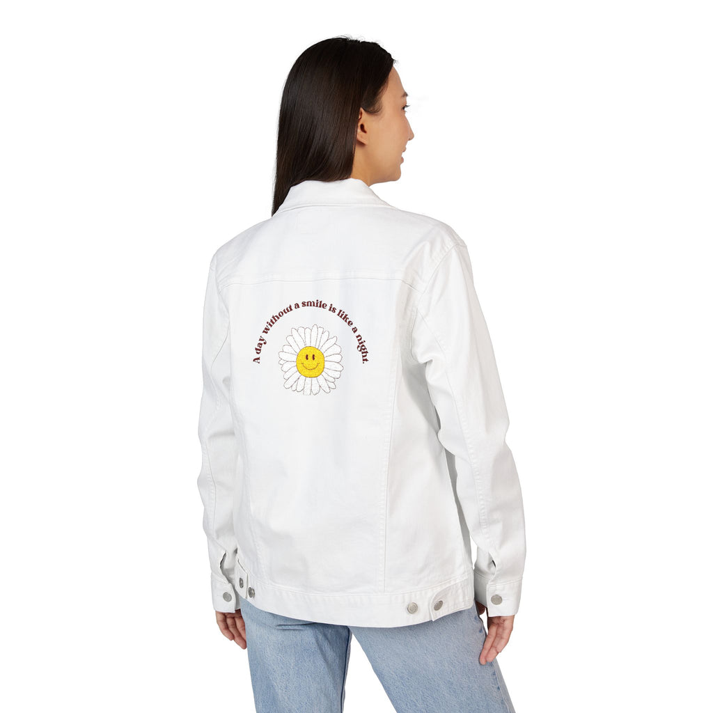 Sunshine Embroidered Unisex Denim Jacket