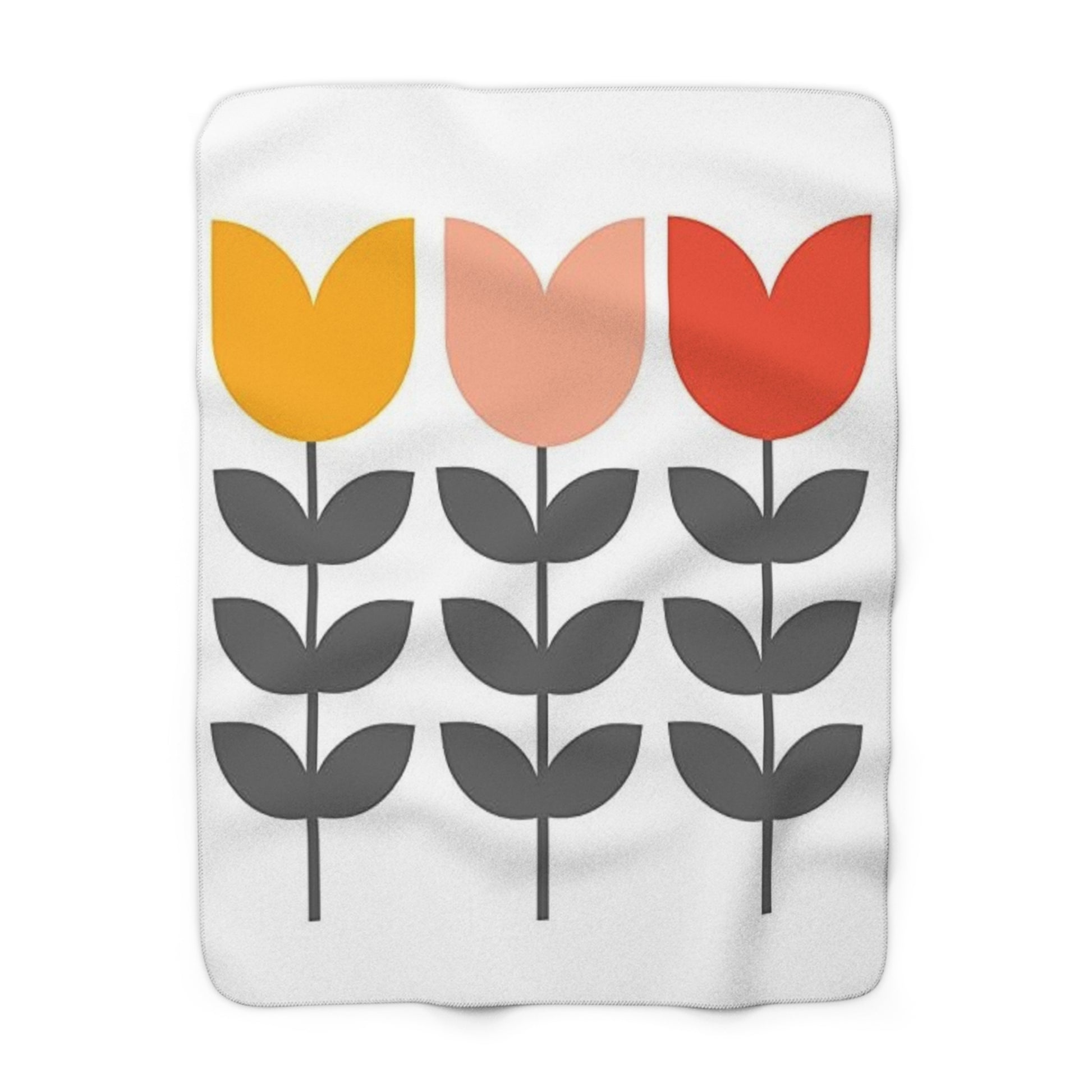 Cozy Floral Sherpa Fleece Blanket