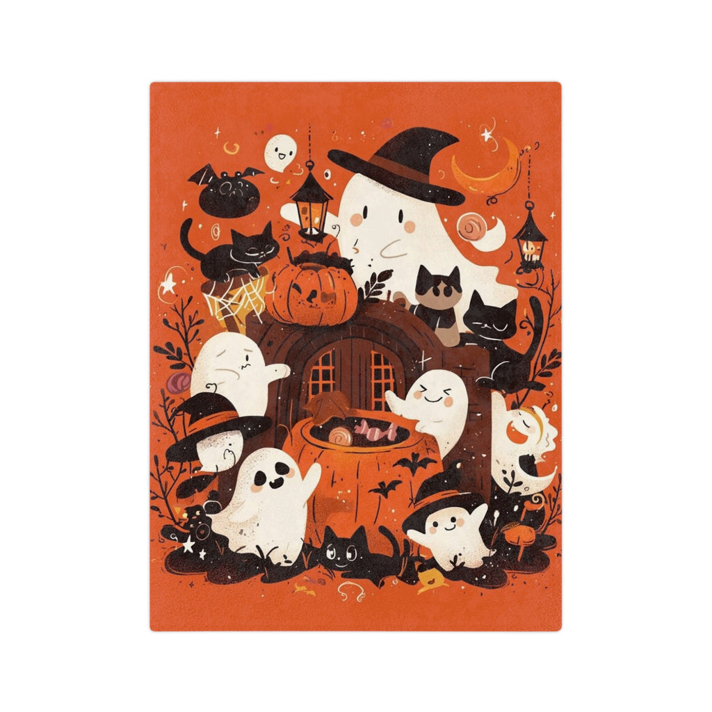 Cozy Halloween Velveteen Microfiber Blanket