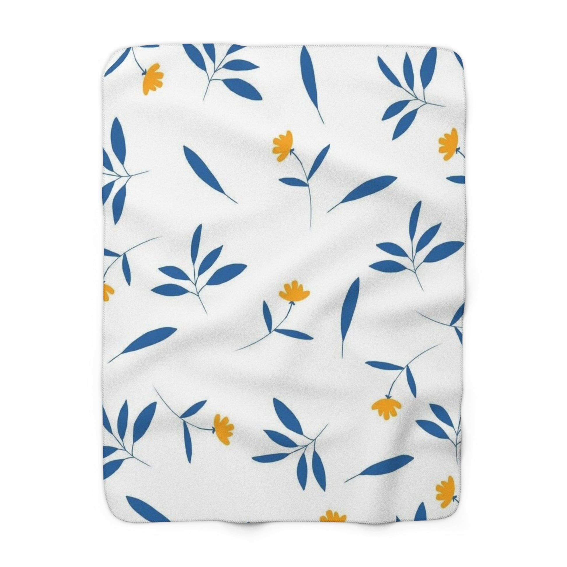 Floral Sherpa Fleece Blanket