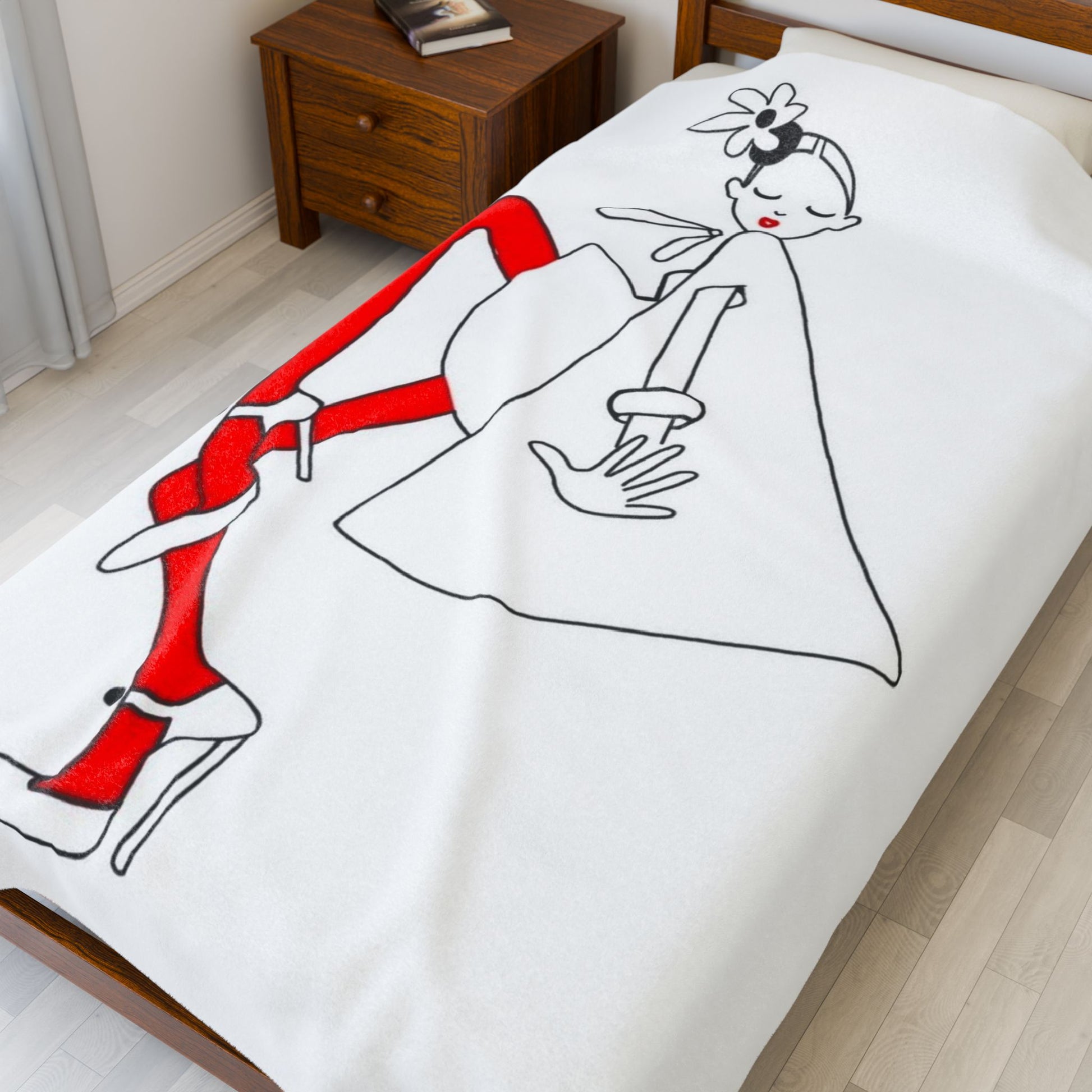 Chic Fashionista Velveteen Plush Blanket