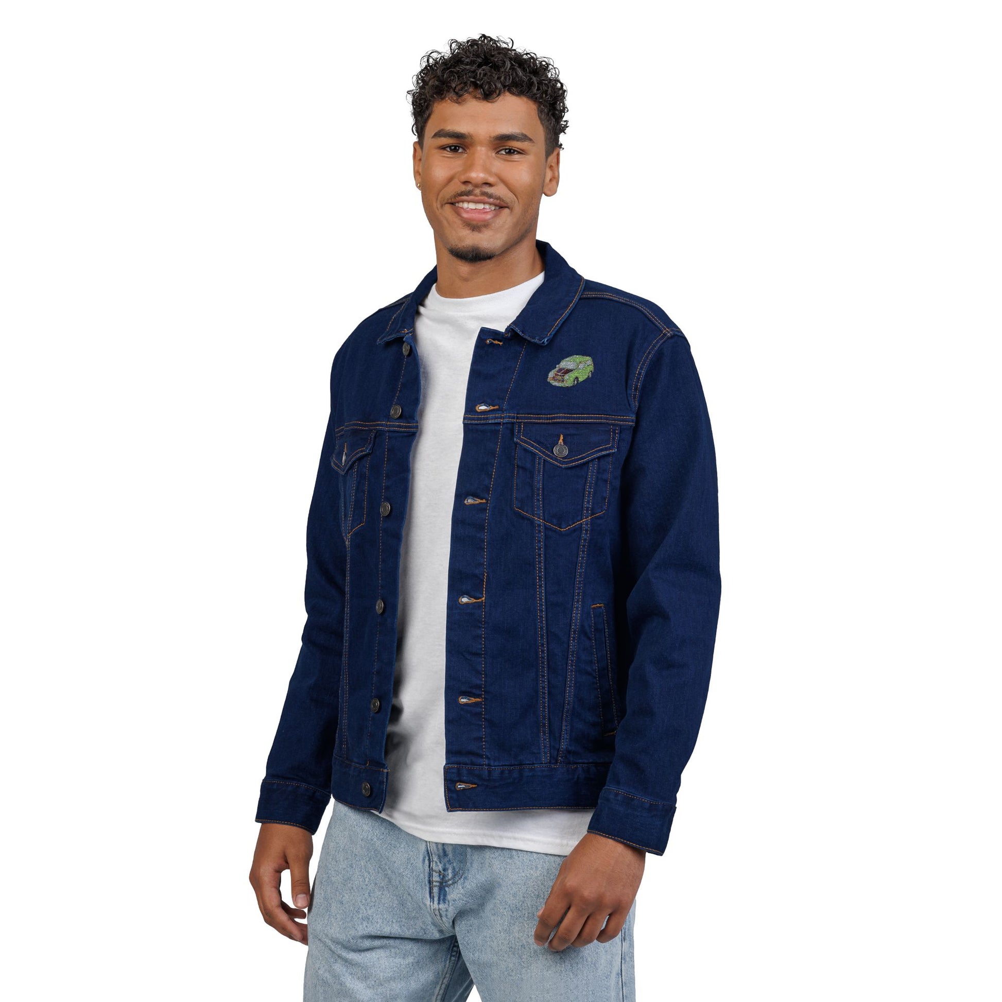 Stylish Unisex Embroidered Denim Jacket