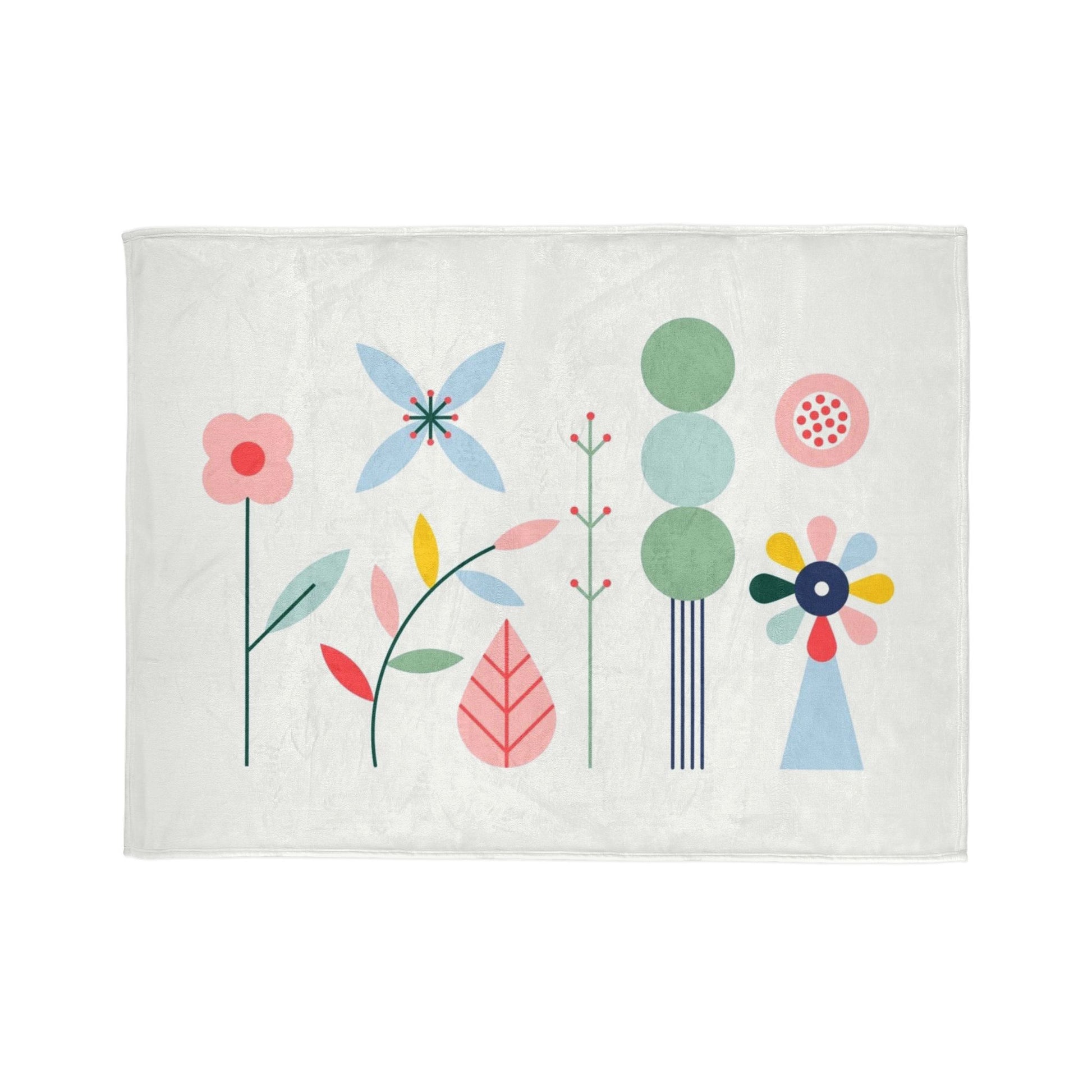 Colorful Floral Throw Blanket - Cozy Home Decor