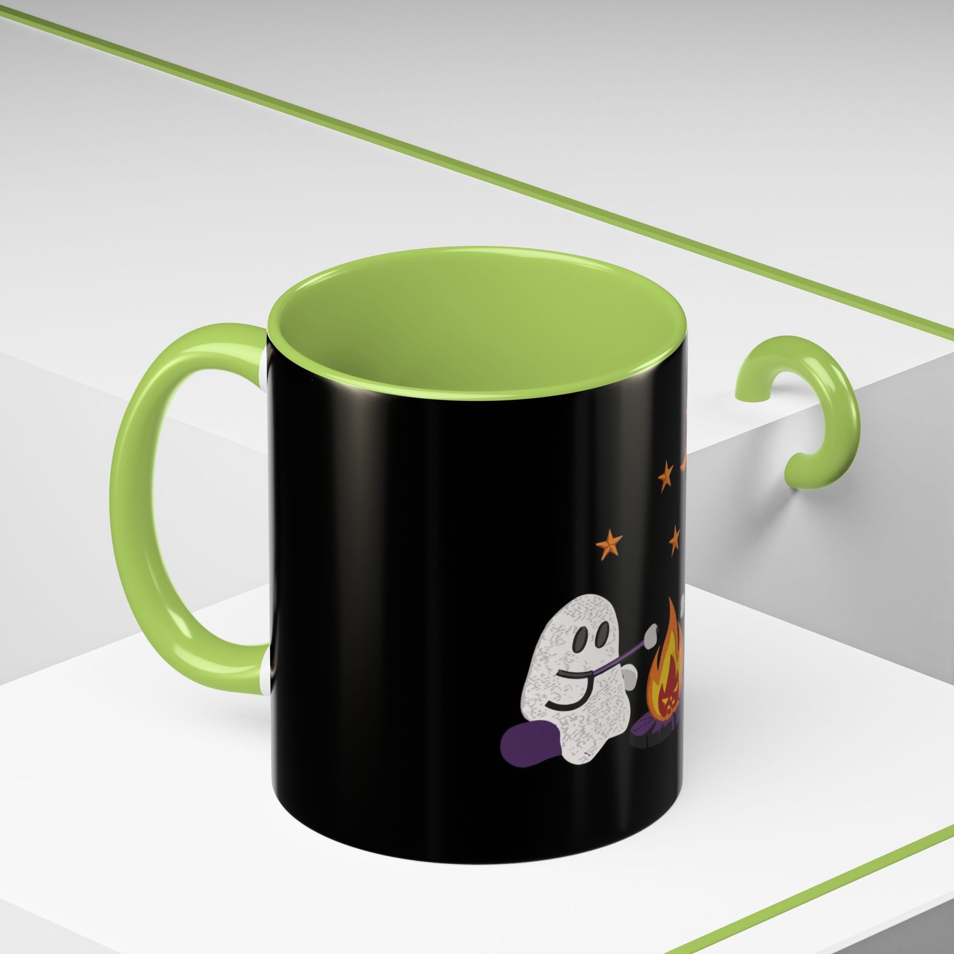 Ghostly Campfire Accent Coffee Mug - Halloween Decor