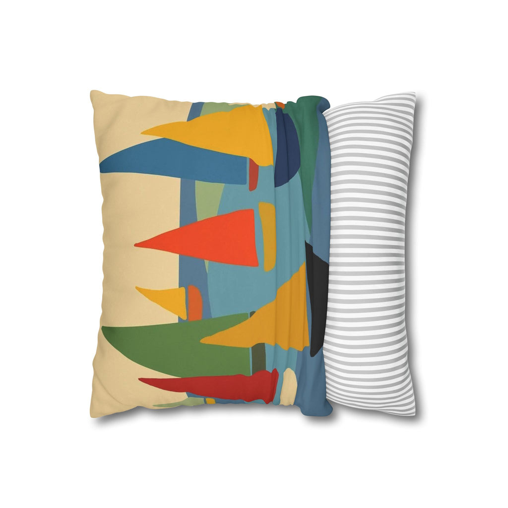 Colorful Sailboat Pillowcase