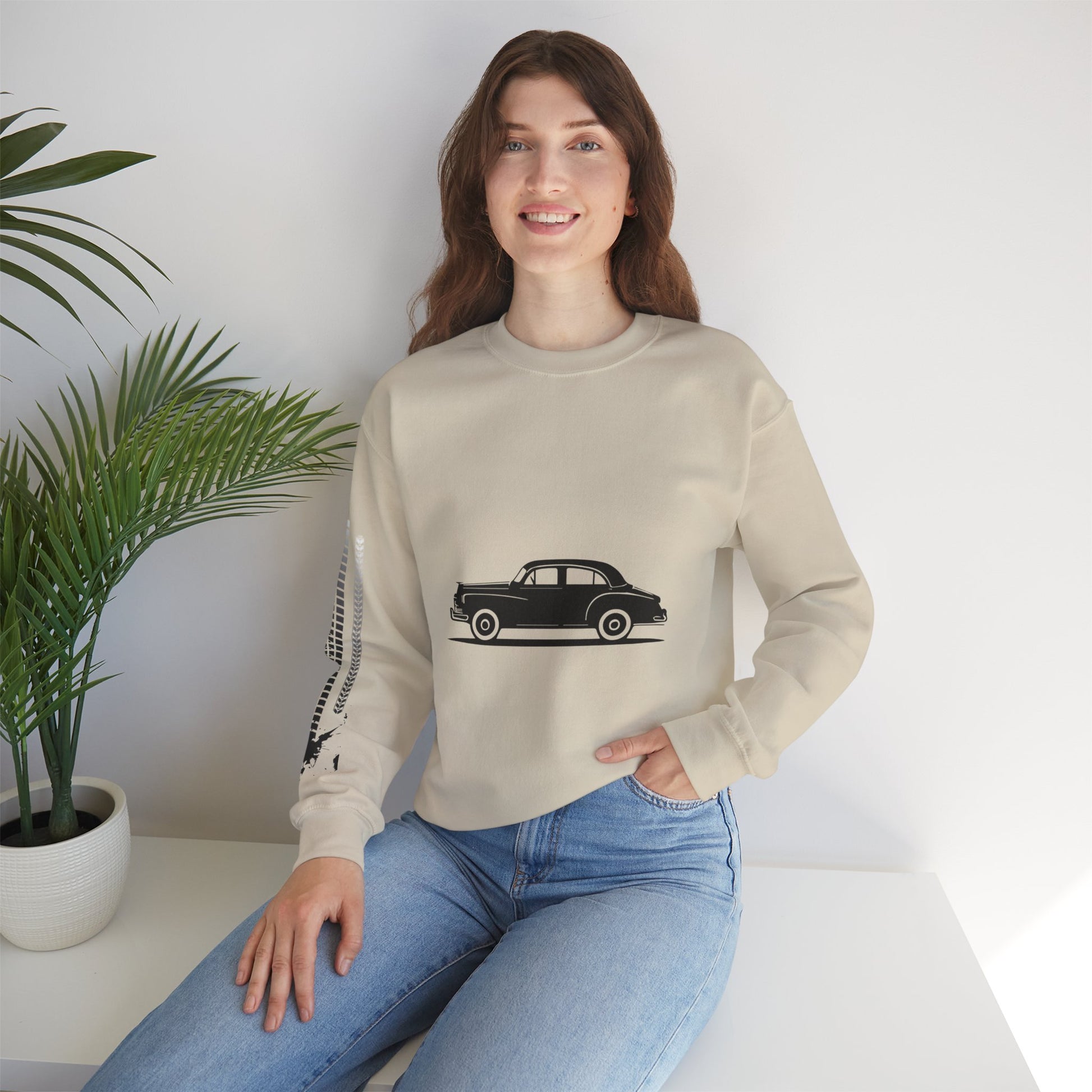 Classic Car Lover's Unisex Sweatshirt - Vintage Style Apparel