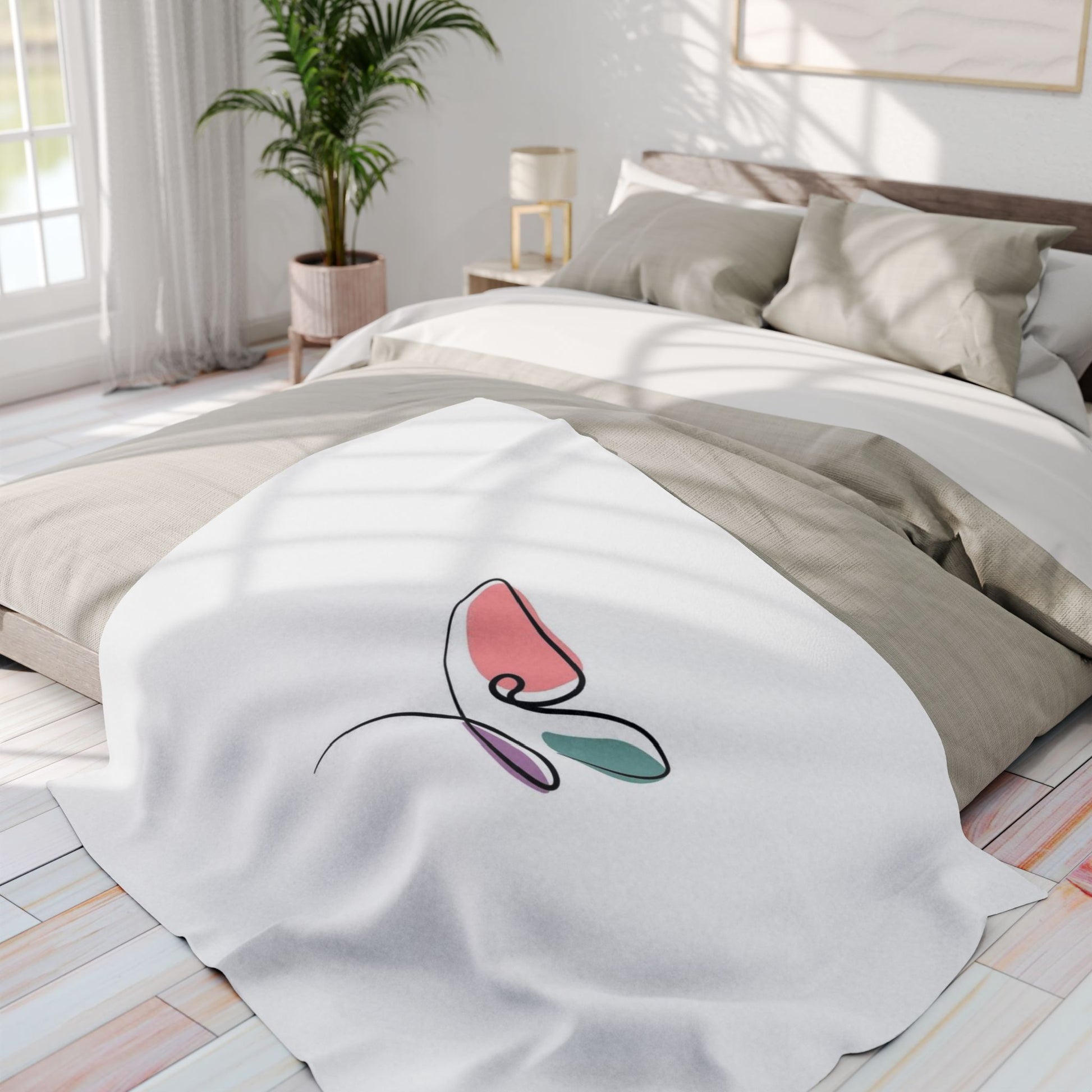 Butterfly Art Arctic Fleece Blanket