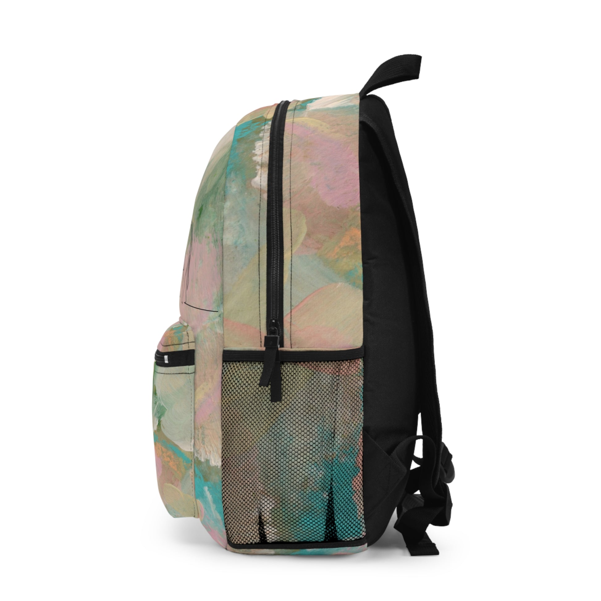 Pastel Elephant Print Backpack
