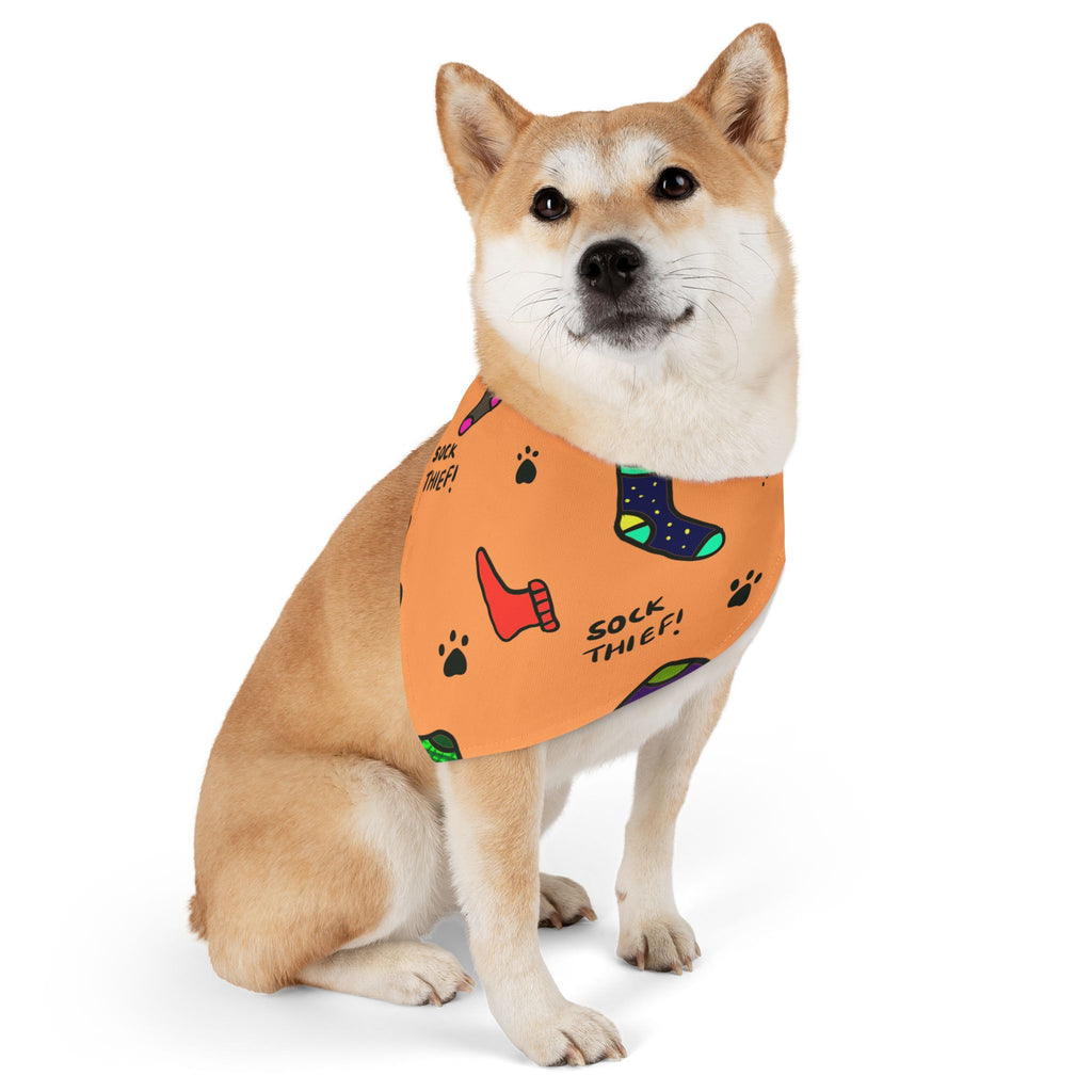 Sock Thief pet bandana