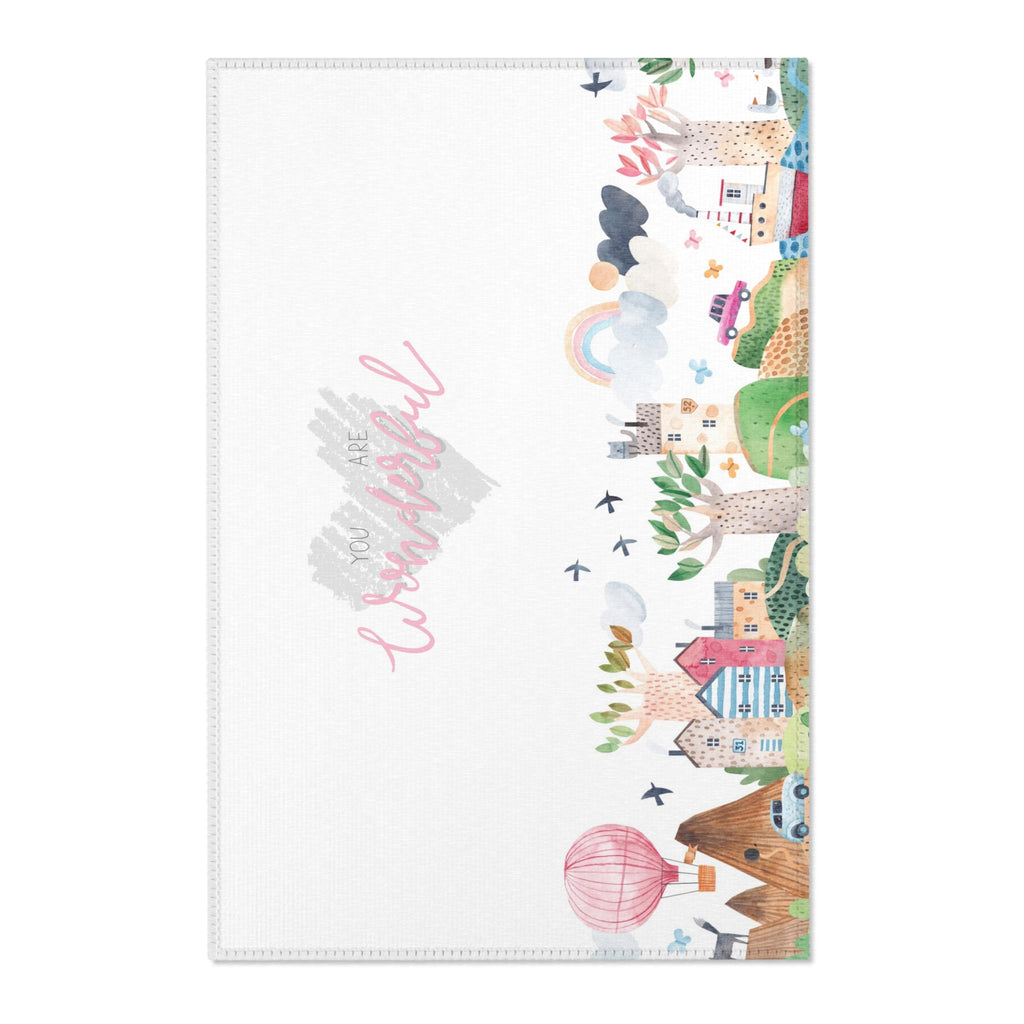 Whimsical Area Rug - You Are Wonderful