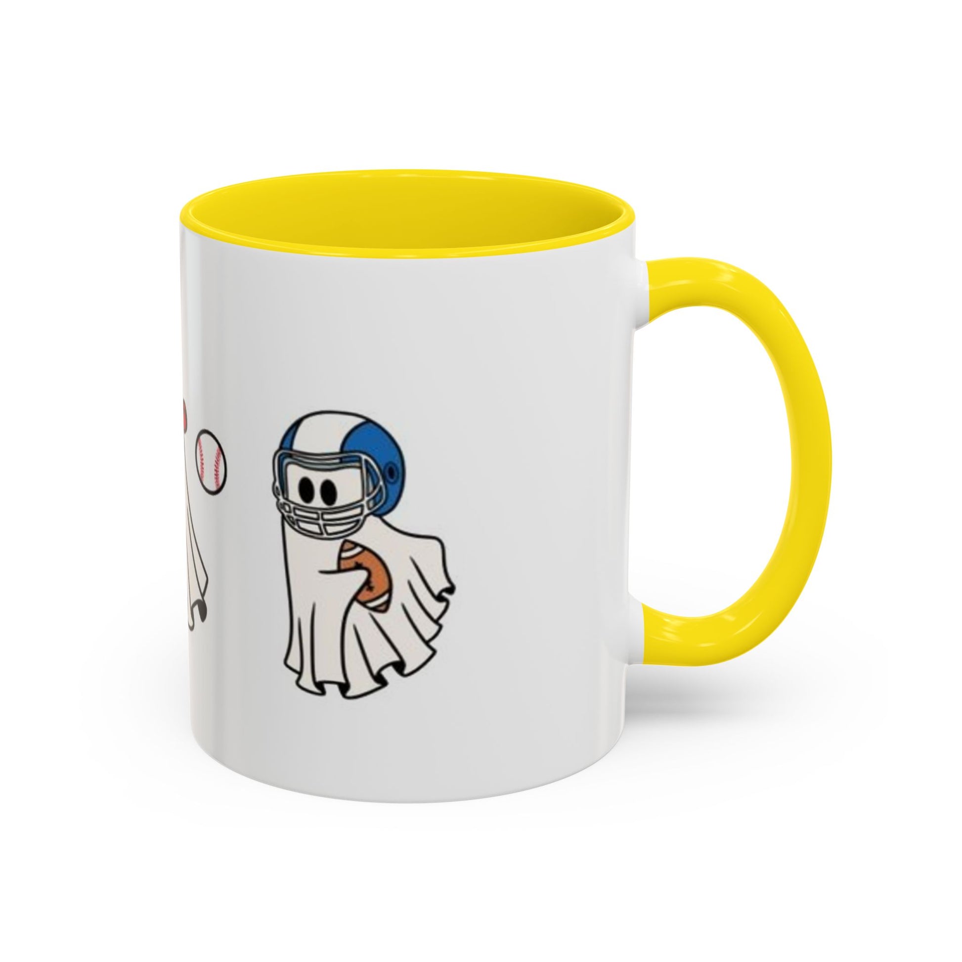 Whimsical Sports Ghost Coffee Mug - Fun Ghost Drawing