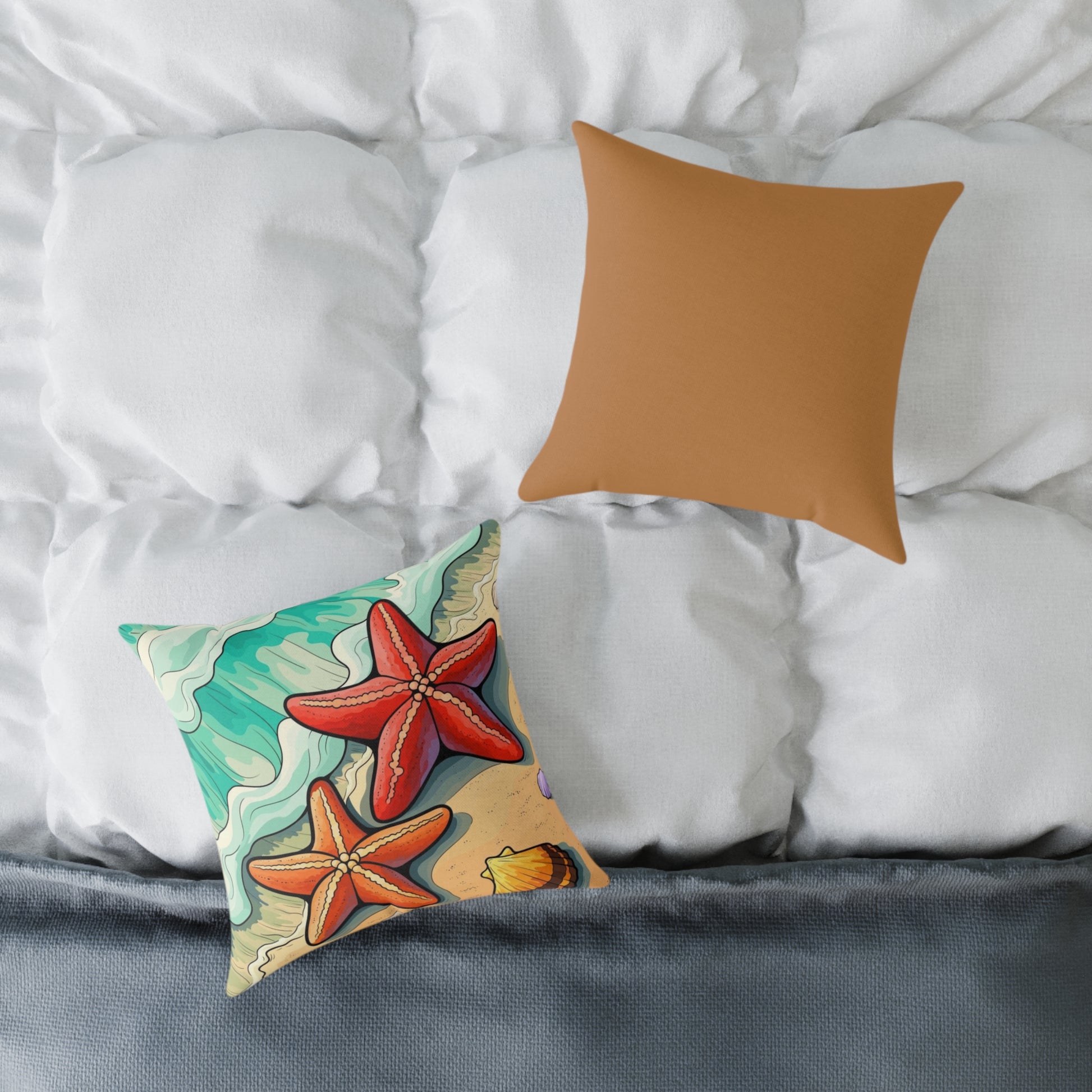 Coastal Starfish Pillow - Beach Decor