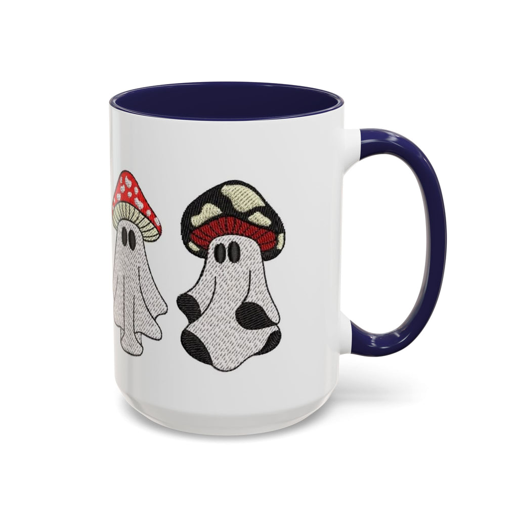 Whimsical Ghost & Mushroom Coffee Mug