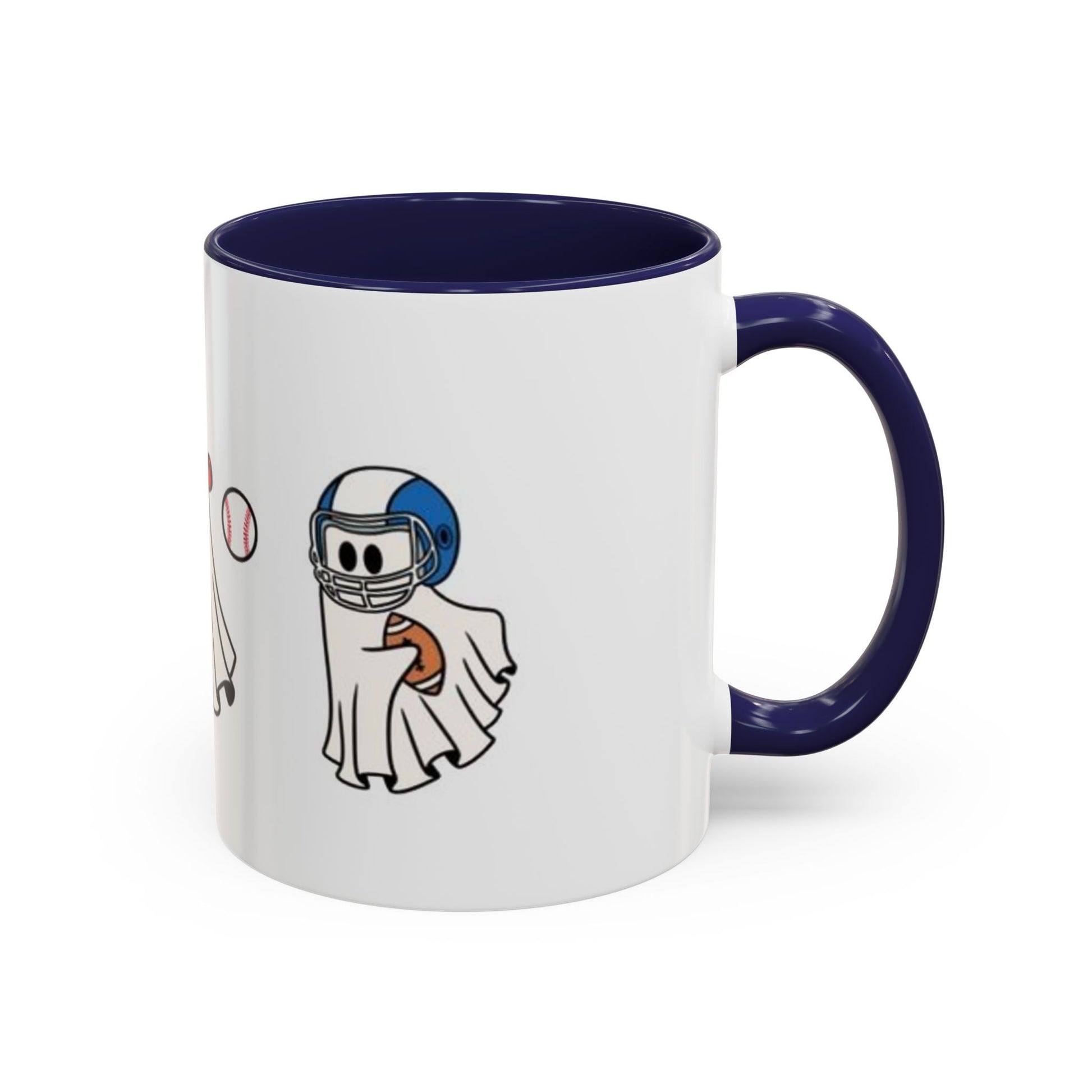 Whimsical Sports Ghost Coffee Mug - Fun Ghost Drawing