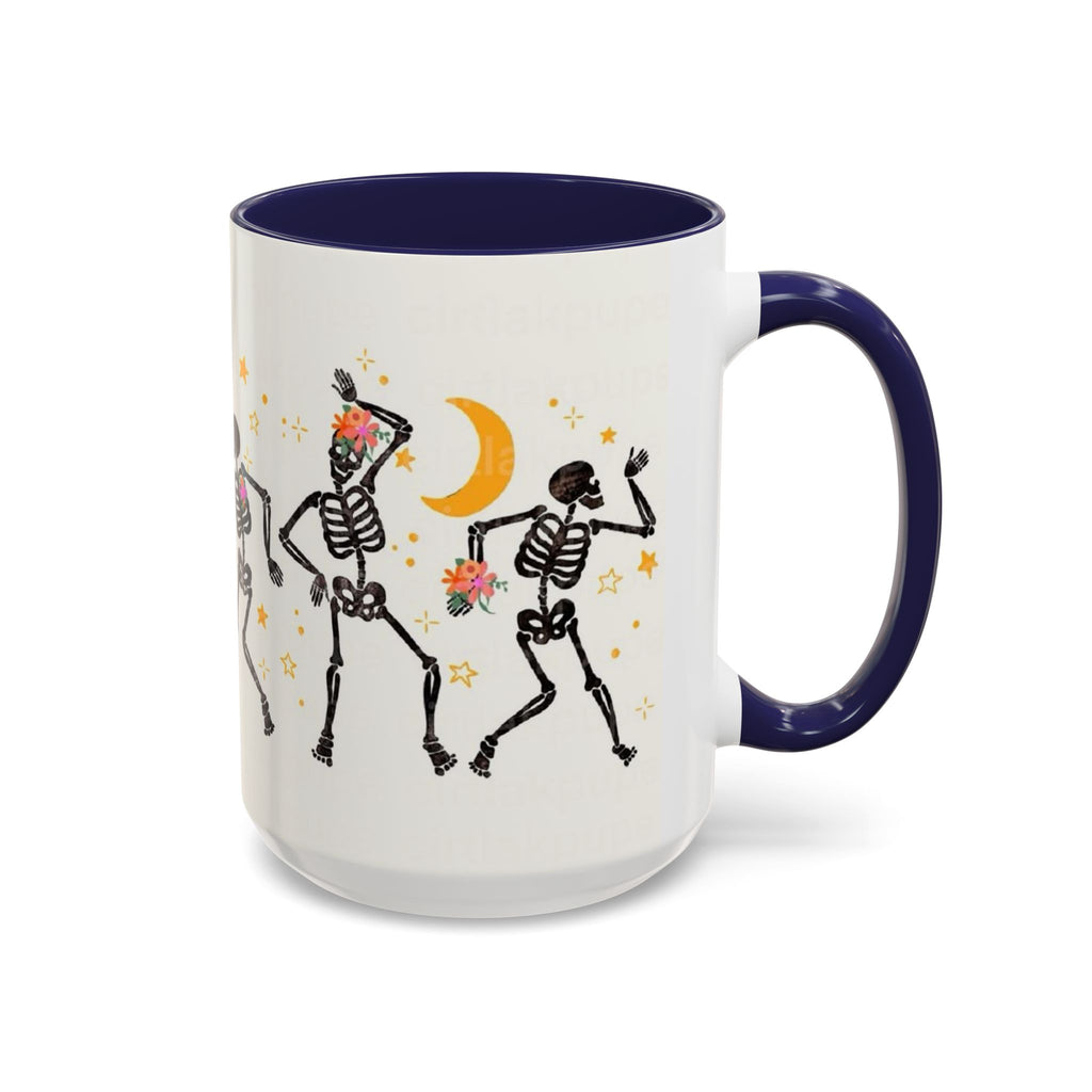 Whimsical Skeleton Dancing Mug - Perfect for Halloween