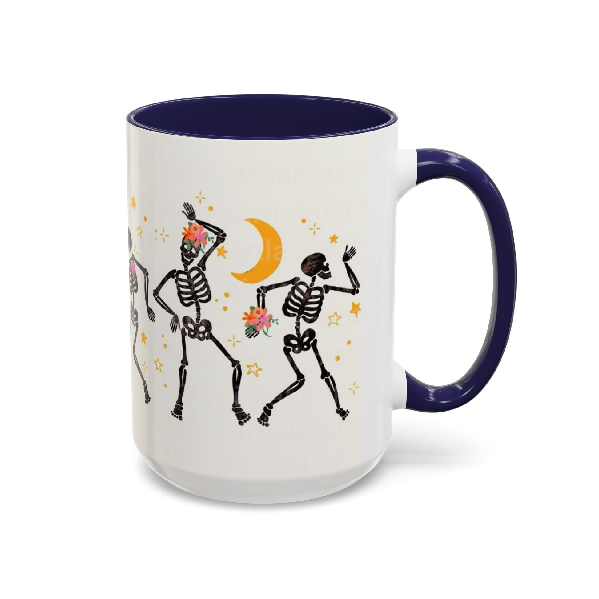 Whimsical Skeleton Dancing Mug - Perfect for Halloween