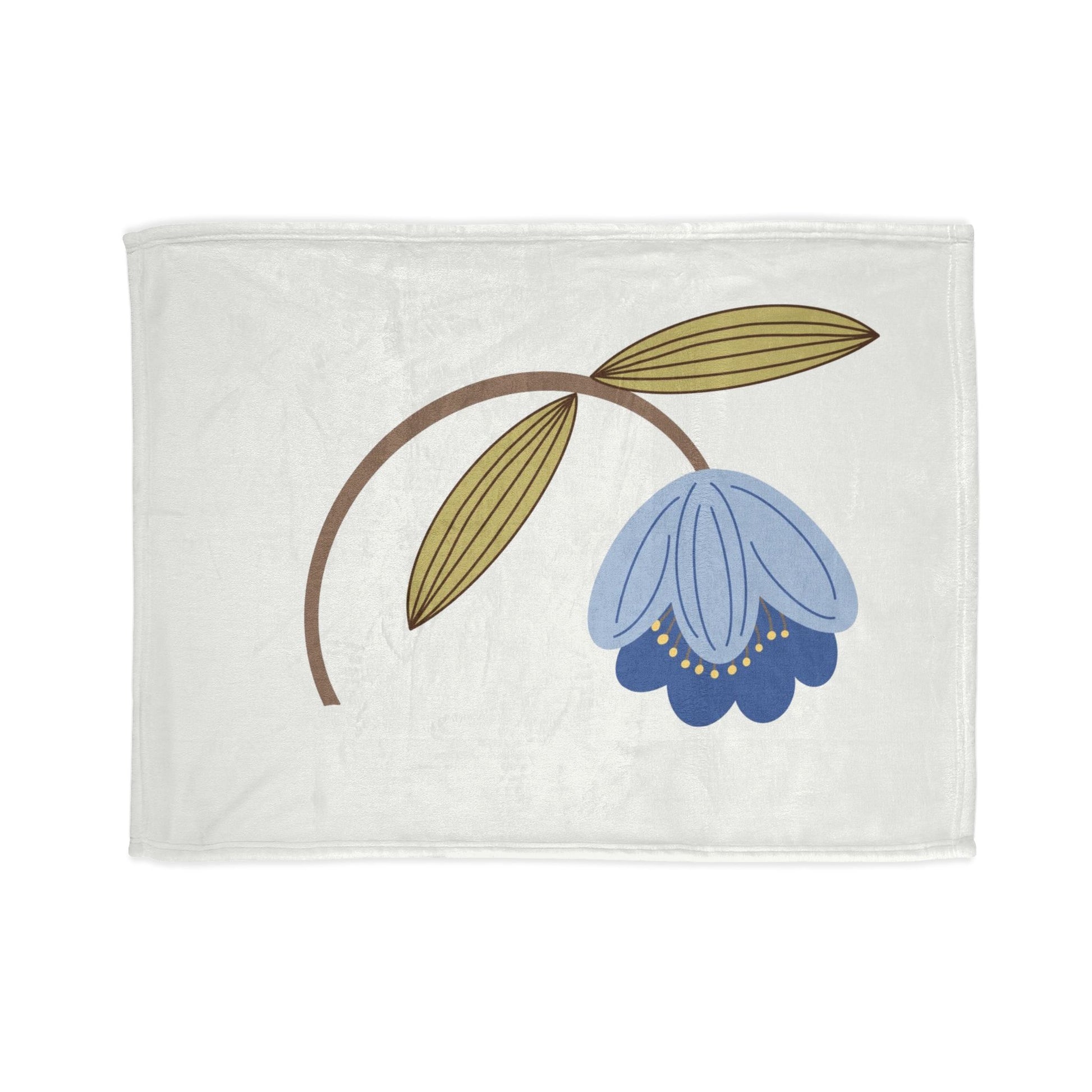 Cozy Floral Blanket - Soft Polyester Blanket for Home Décor