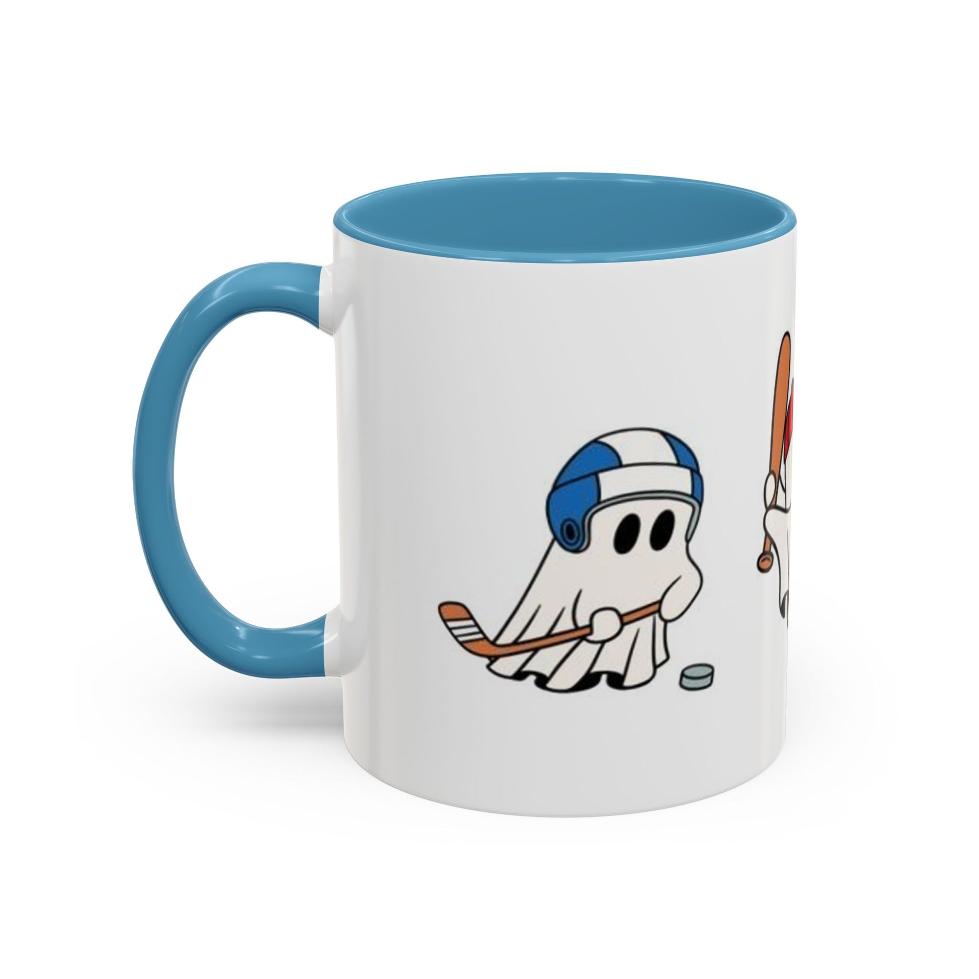 Whimsical Sports Ghost Coffee Mug - Fun Ghost Drawing