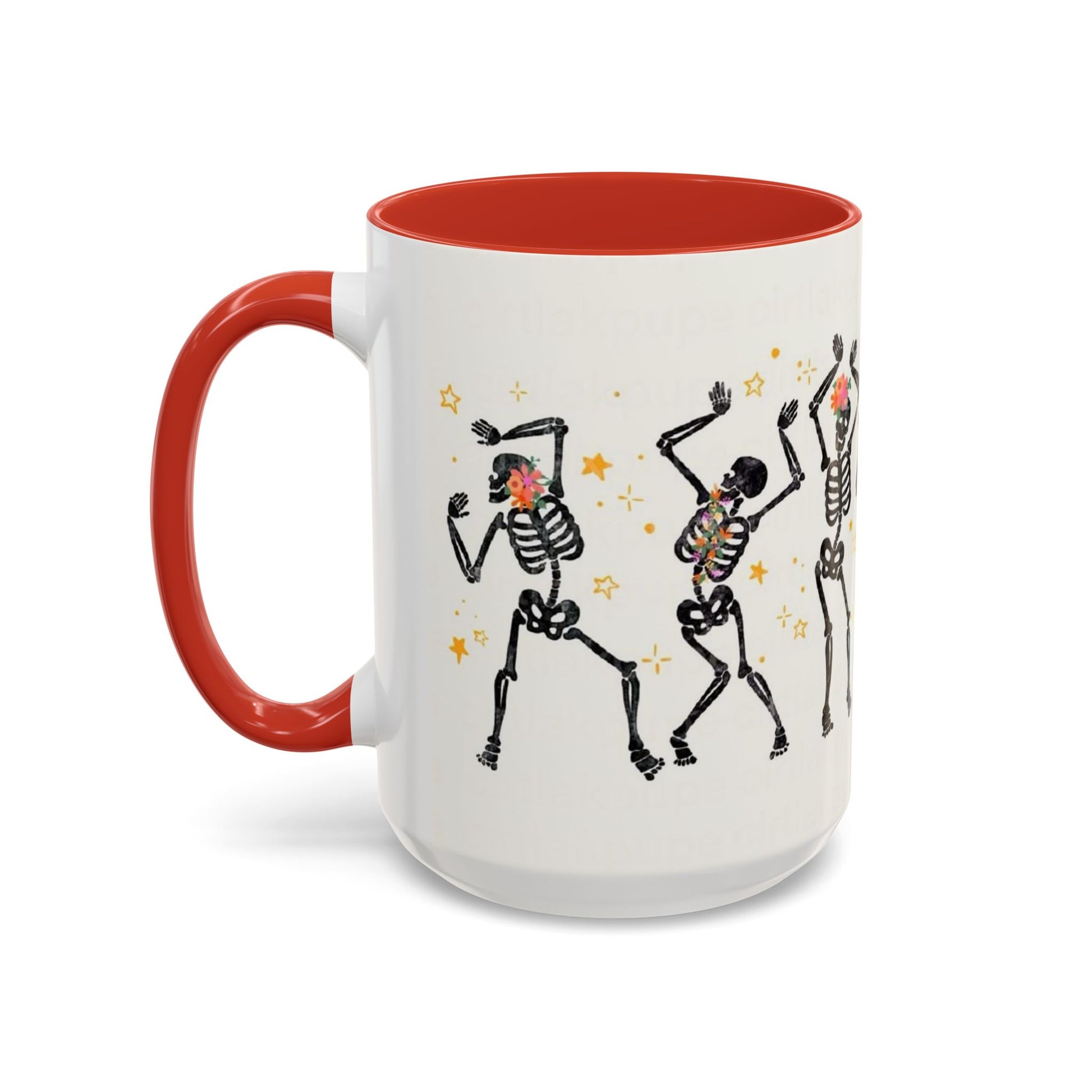 Whimsical Skeleton Dancing Mug - Perfect for Halloween
