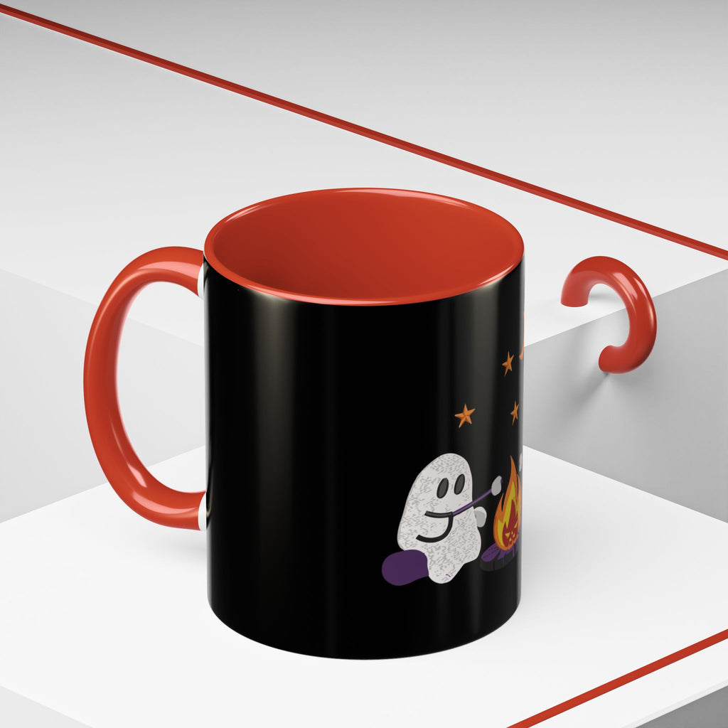 Ghostly Campfire Accent Coffee Mug - Halloween Decor