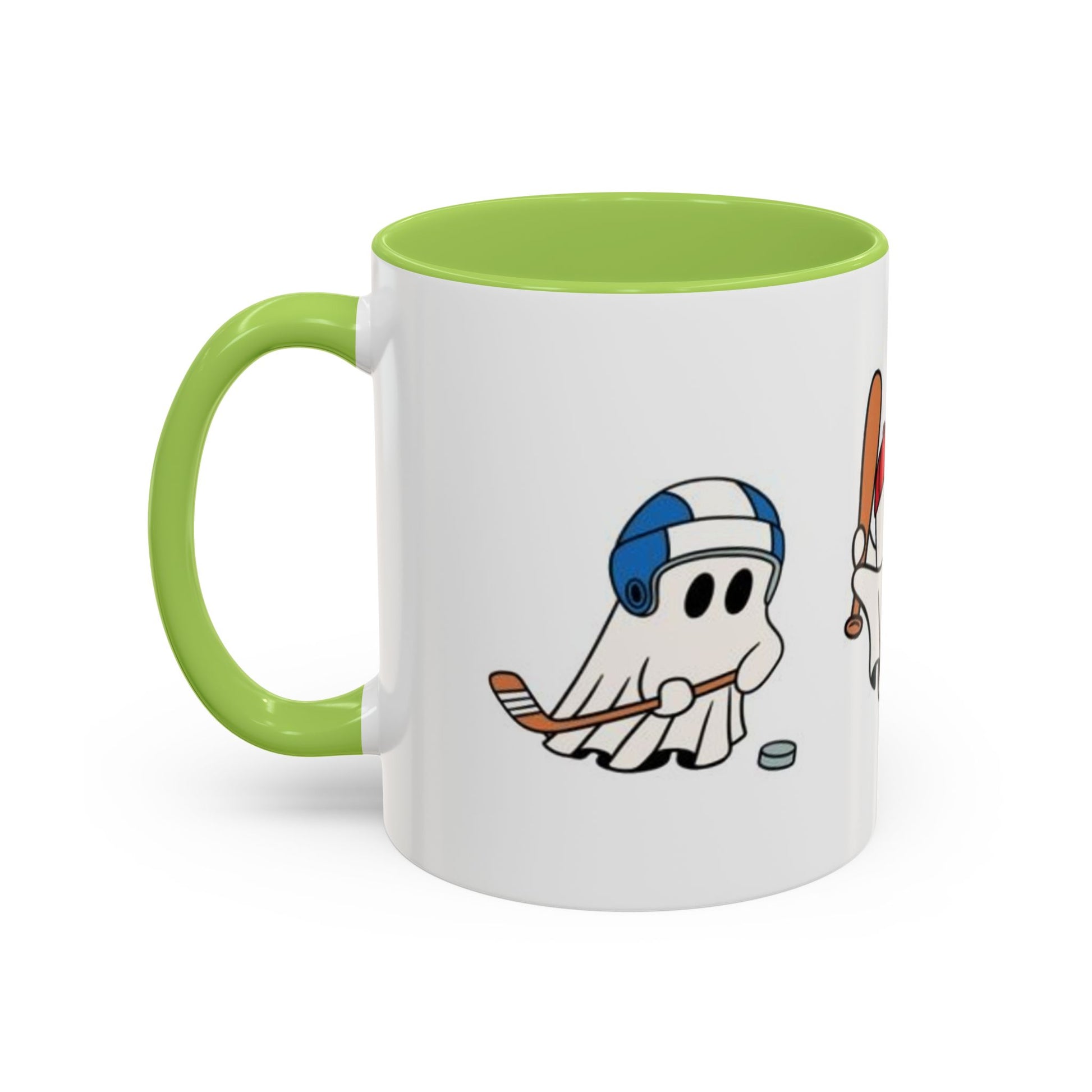 Whimsical Sports Ghost Coffee Mug - Fun Ghost Drawing