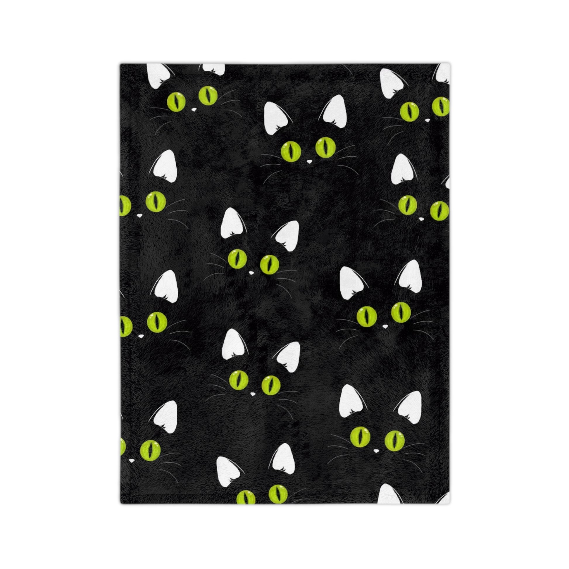 Cozy Cat-Themed Velveteen Microfiber Blanket