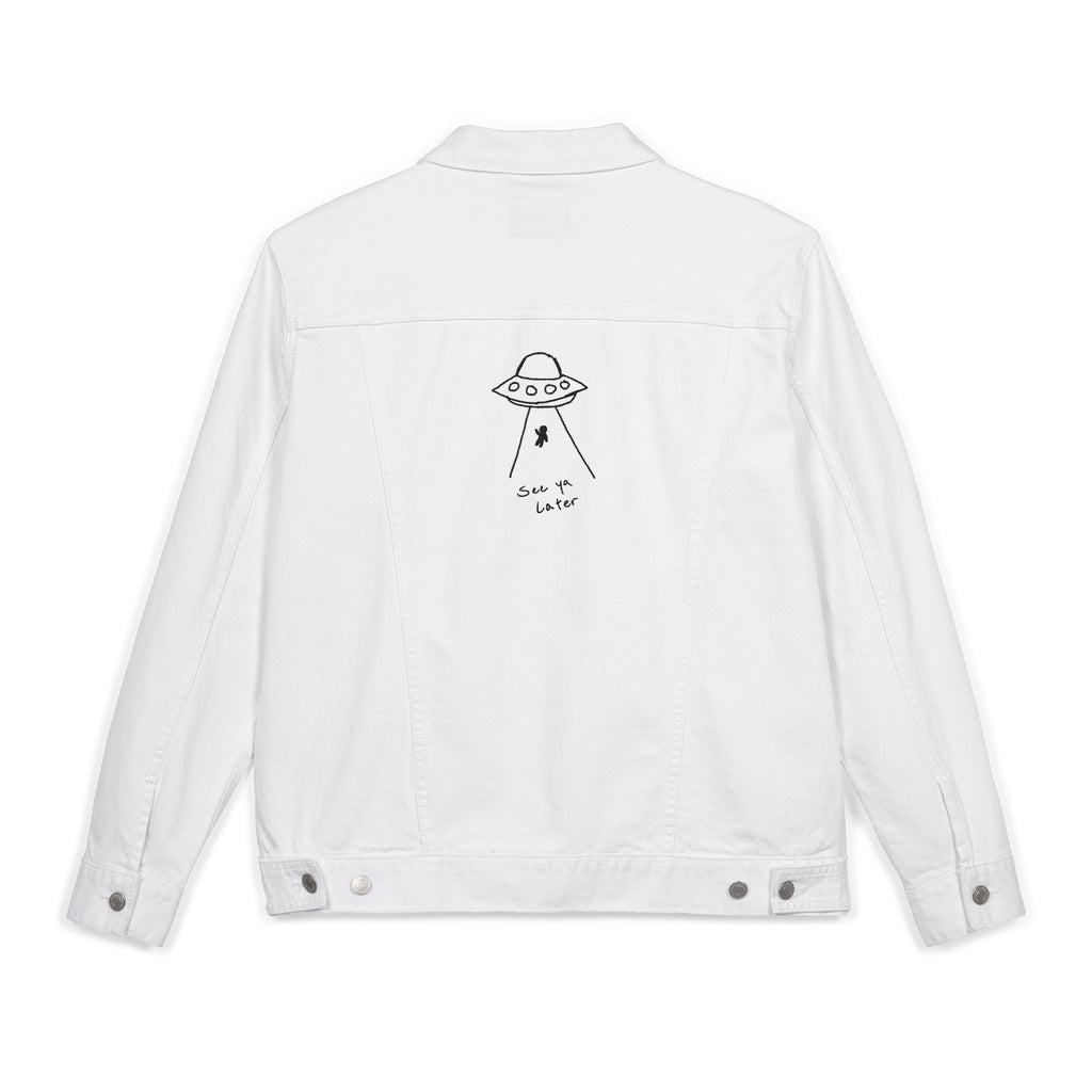 Retro UFO Embroidered unisex Denim Jacket