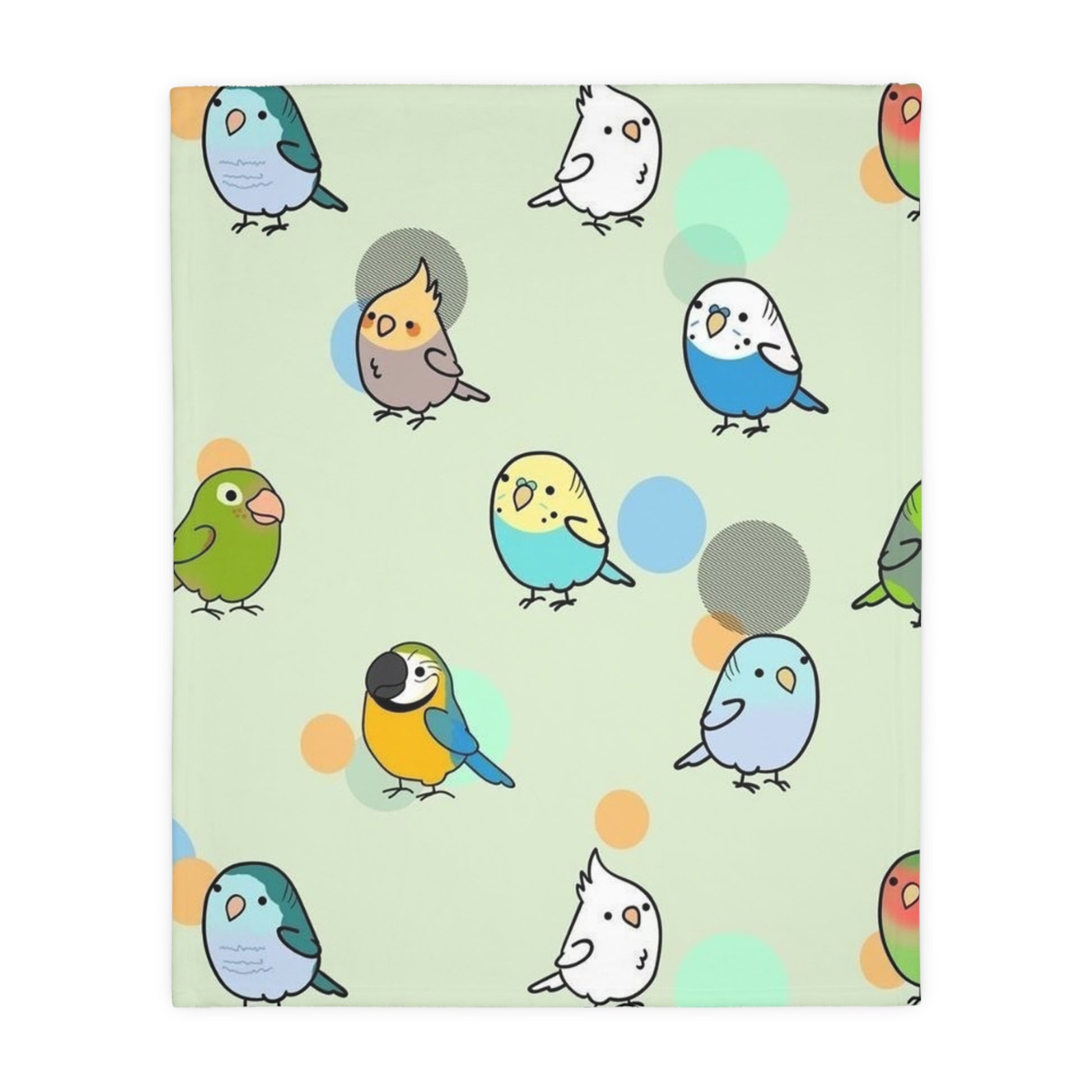Cozy Bird-Themed Velveteen Microfiber Blanket