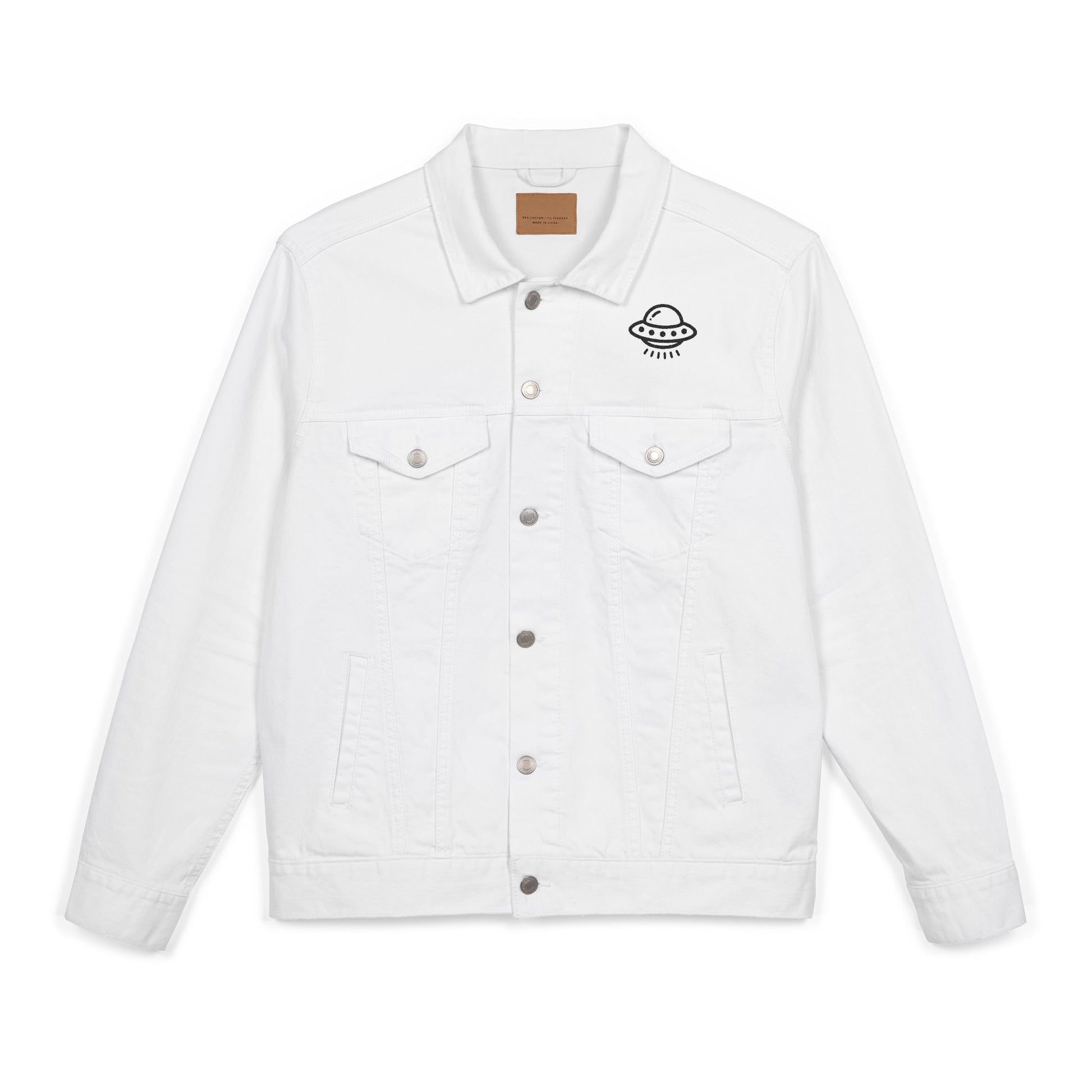 Retro UFO Embroidered unisex Denim Jacket