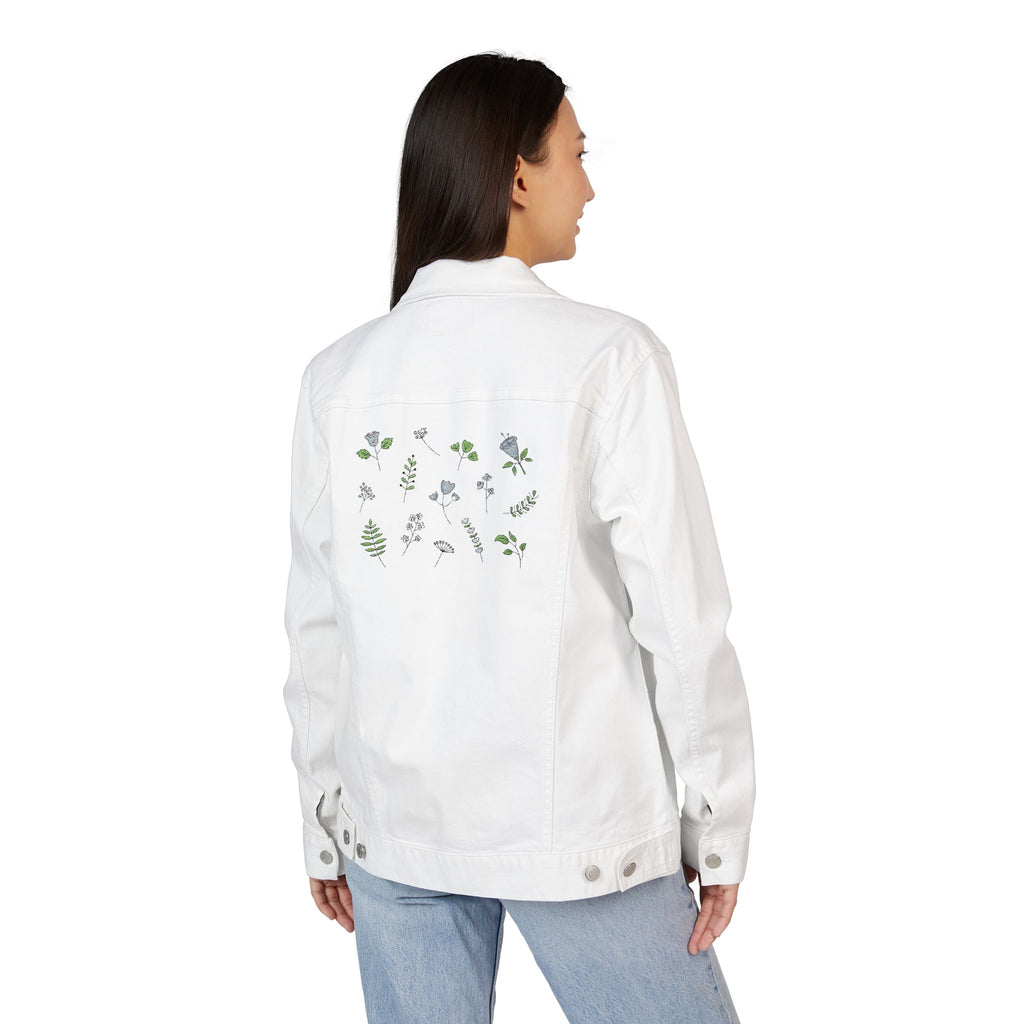 Chic Embroidered unisex Denim Jacket