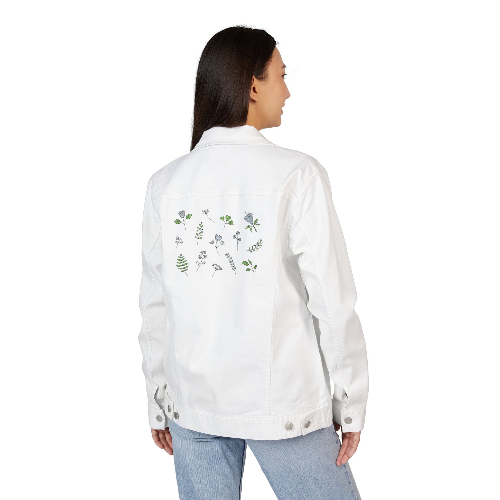 Chic Embroidered unisex Denim Jacket