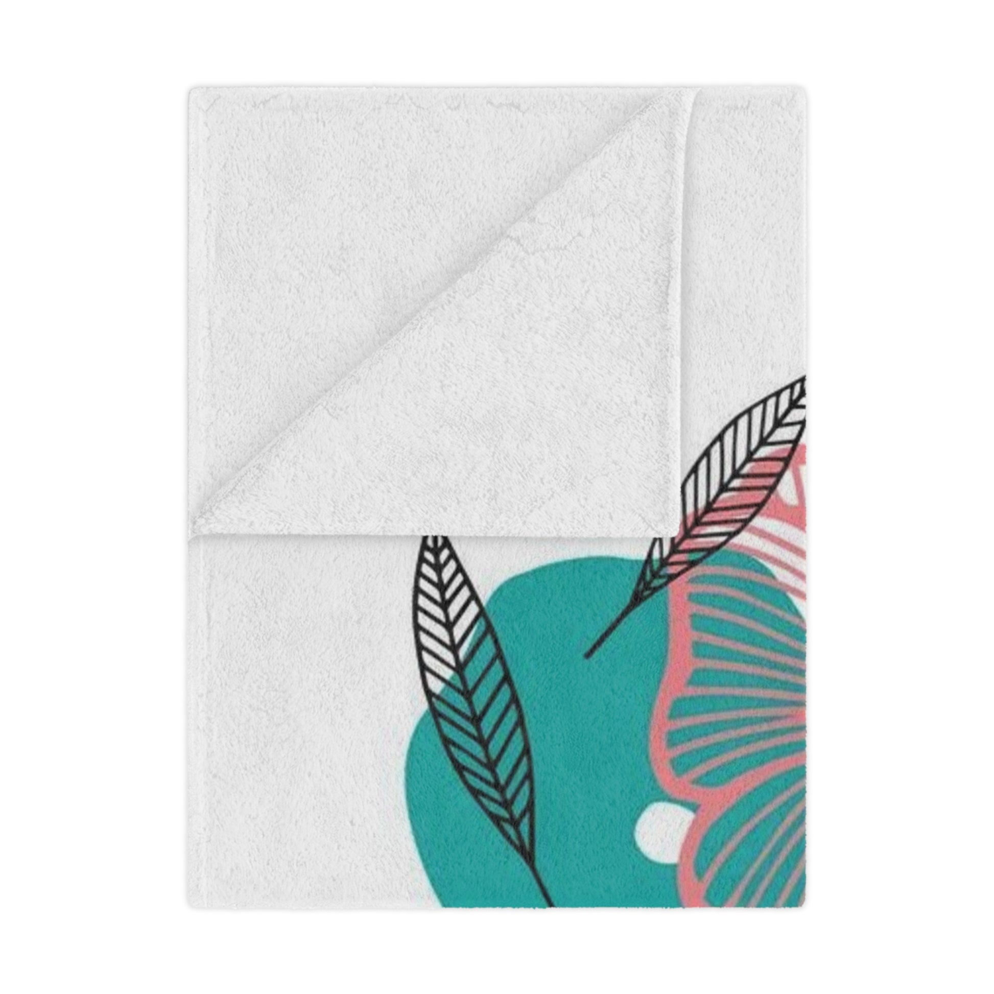 Floral Minky Blanket - Cozy Throw - Nursery Decor