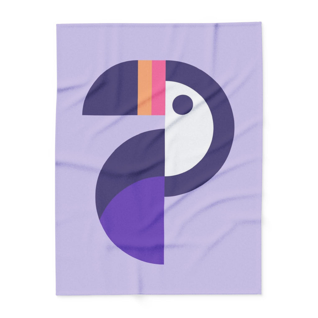 Colorful Toucan Arctic Fleece Blanket