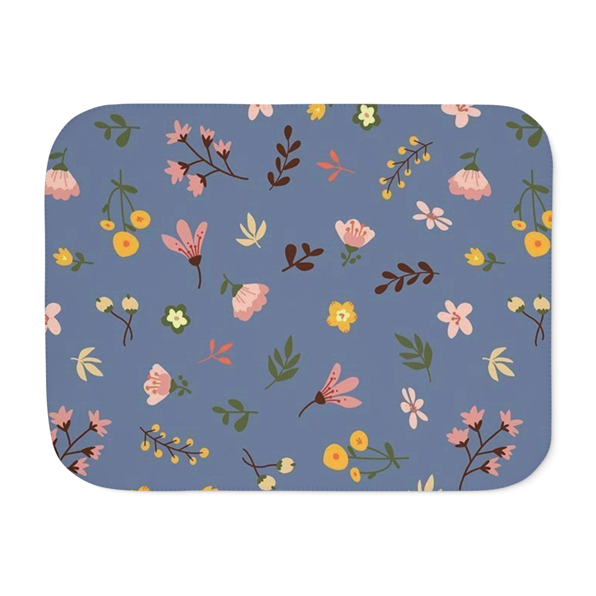 Cozy Floral Sherpa Blanket - Perfect for Home Décor