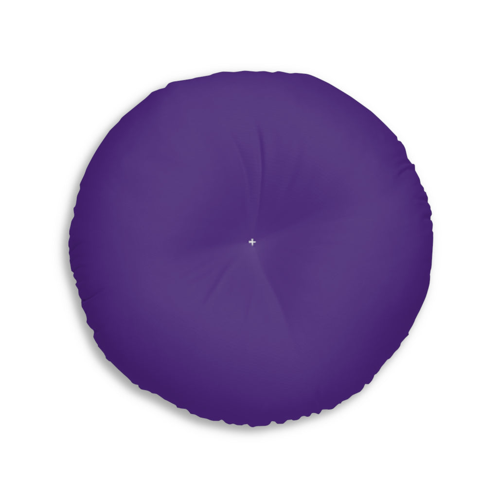 Vibrant Tufted Floor round cushion